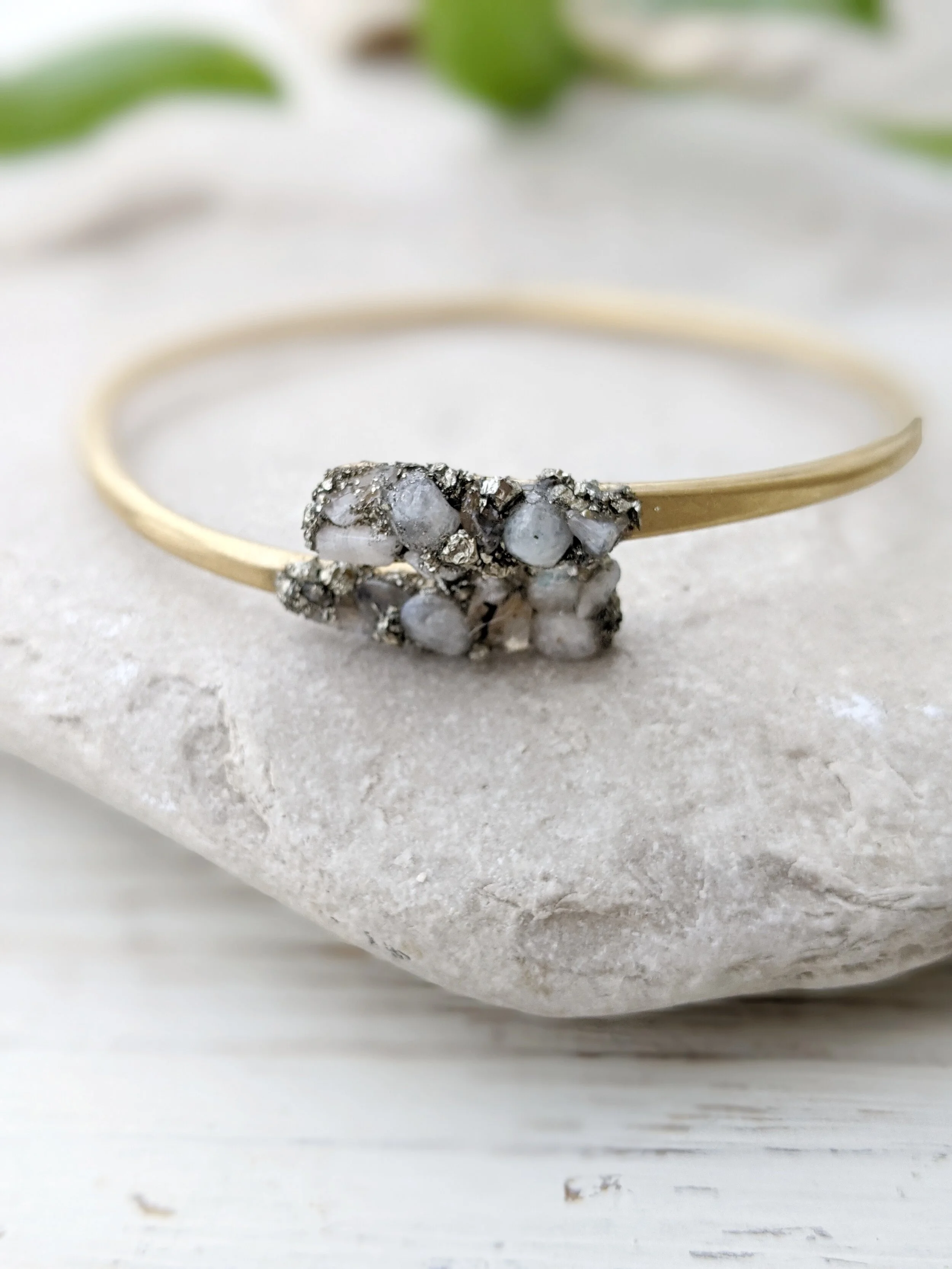 Cuff bracelets & layering bracelets featuring raw gemstones — Dynamo