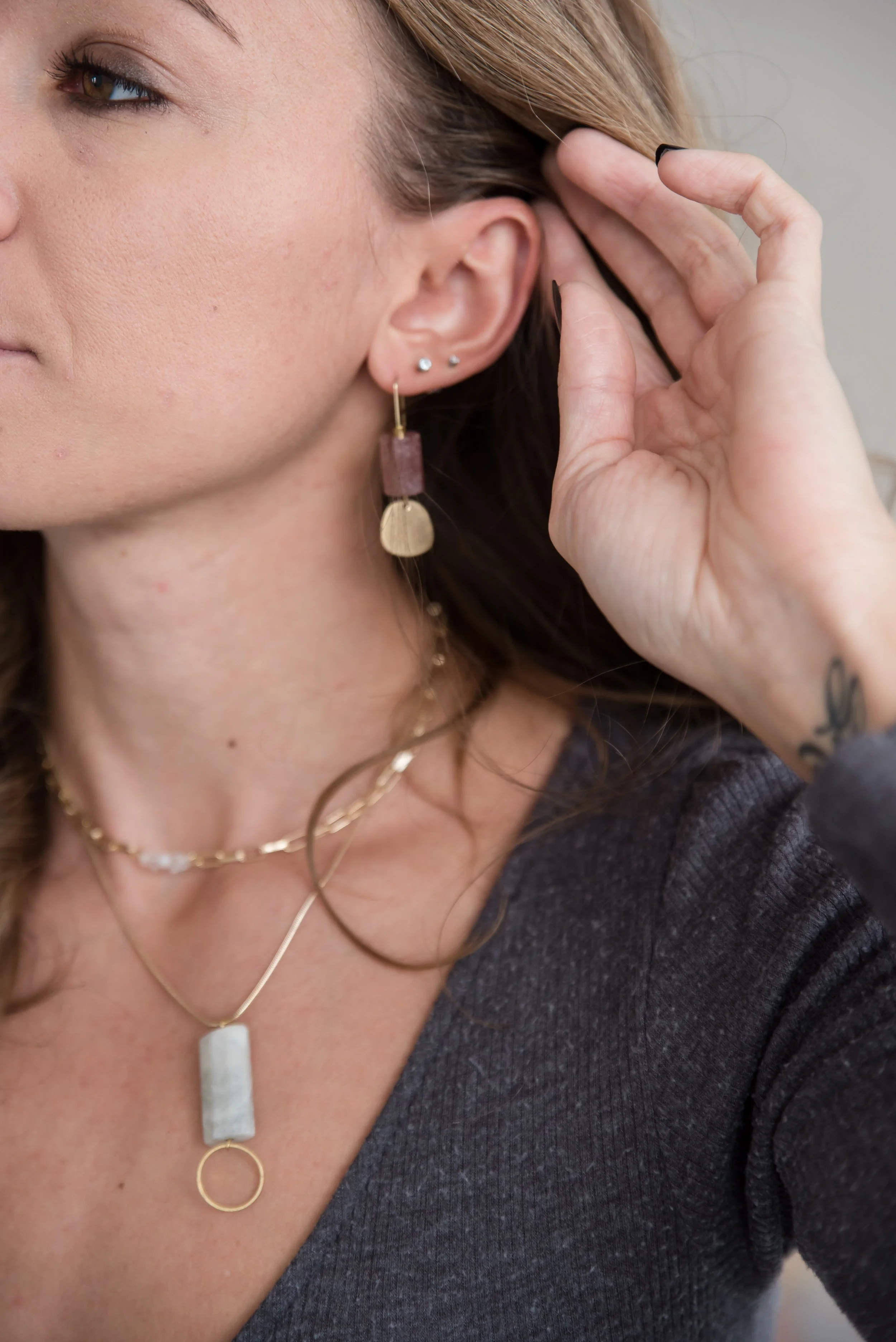 Modern Lightweight Earrings Midcentury Modern Earrings Threader