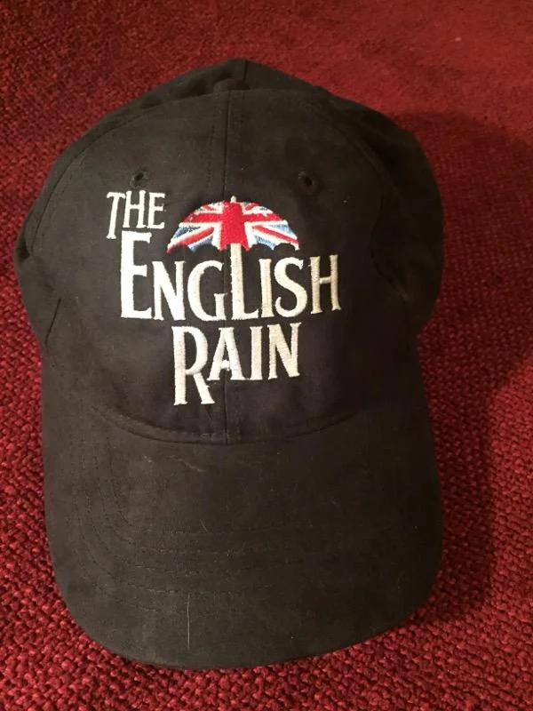 Black w/ White Logo Adjustable Ball Cap