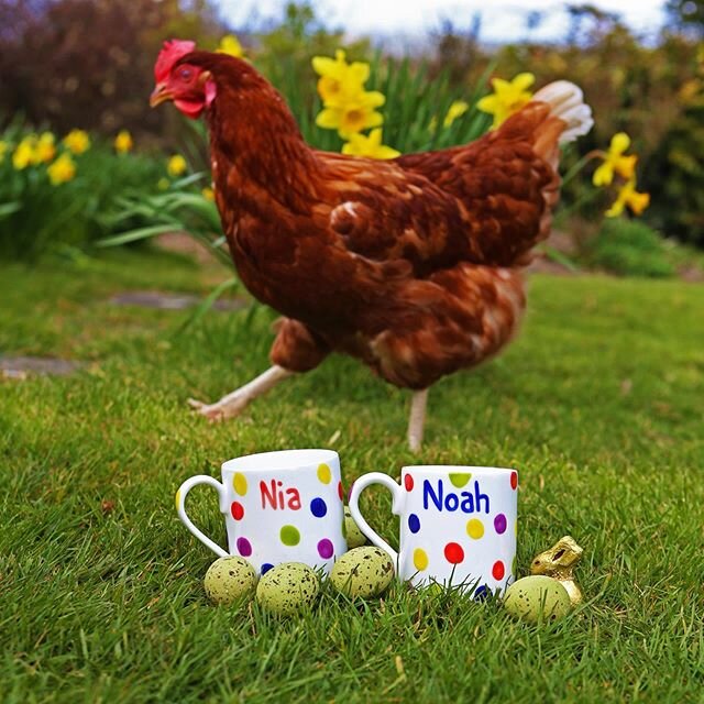 Personalised Easter mugs order before Sunday to be posted in the week.#easter#eastermugsfordays #