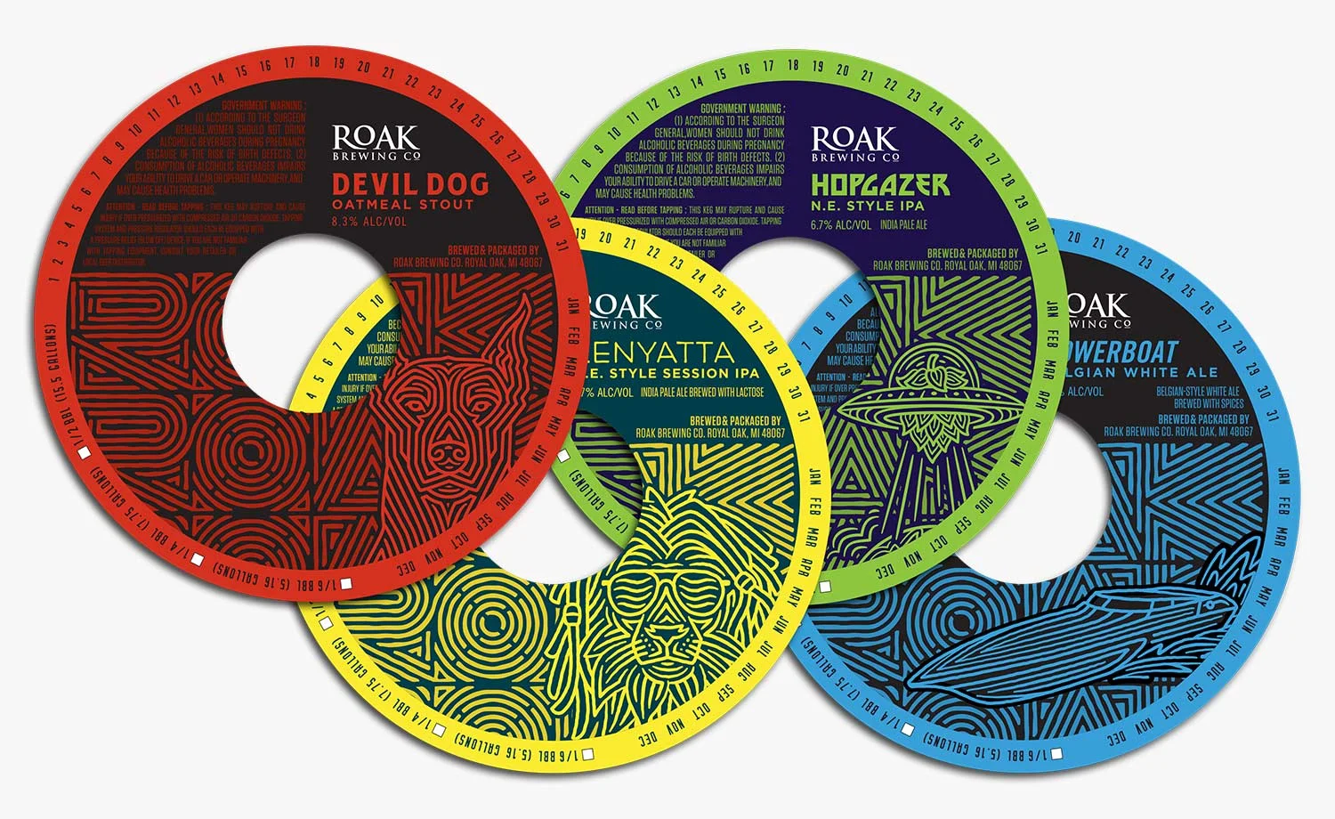 Craft Brewery Keg Collar Designs