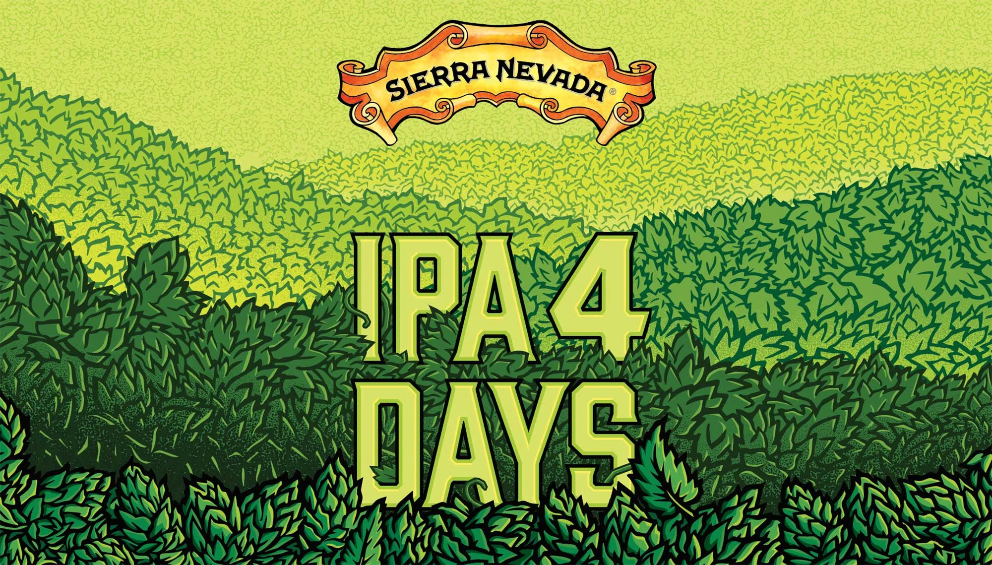 Custom illustration for Sierra Nevada IPA 4 DAYS