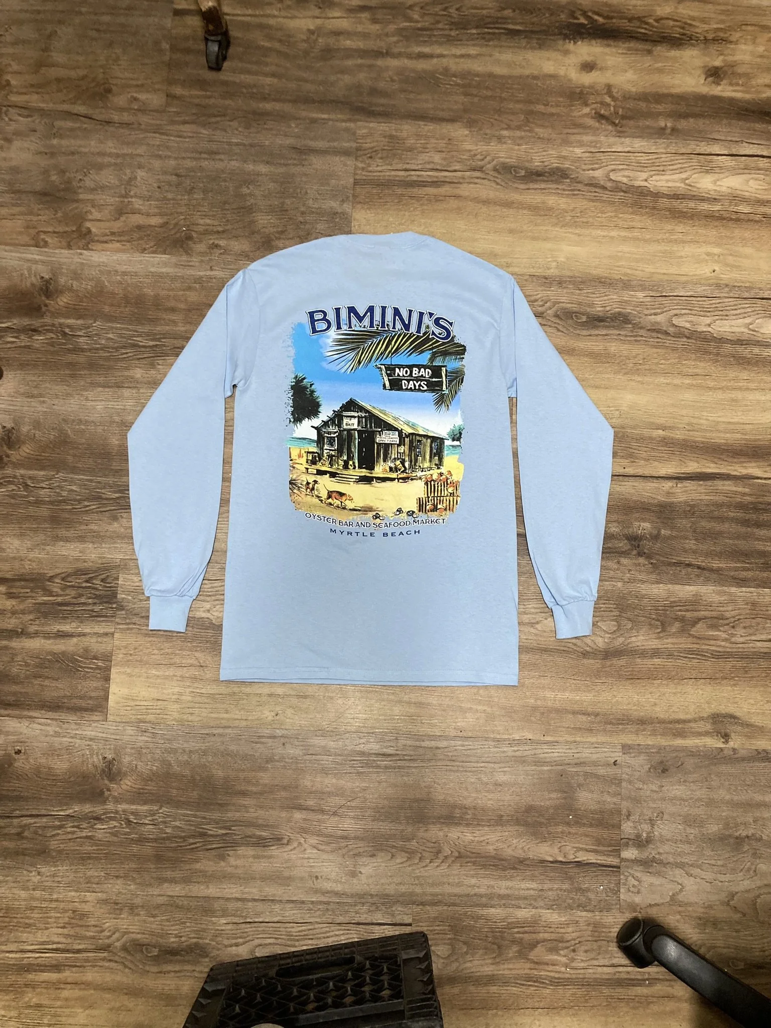 Shack Long Sleeve T-Shirt - Lt Blue