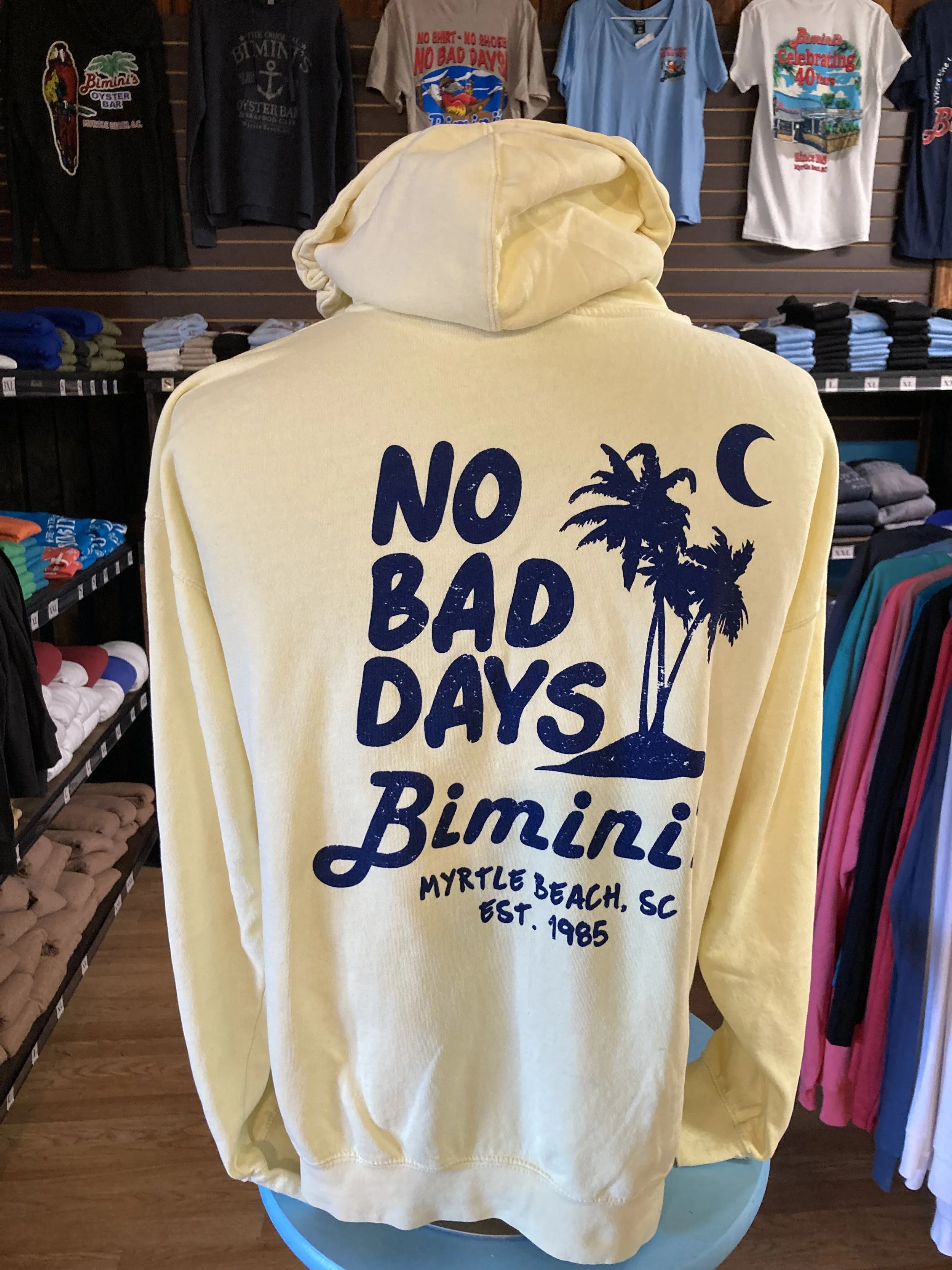 NBD Zip Hoodie — Soft Yellow