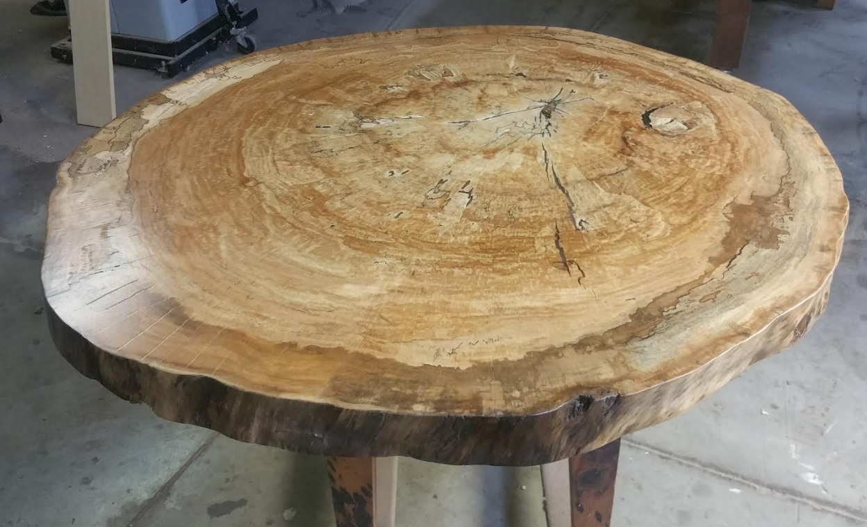 Spalted Maple round table top