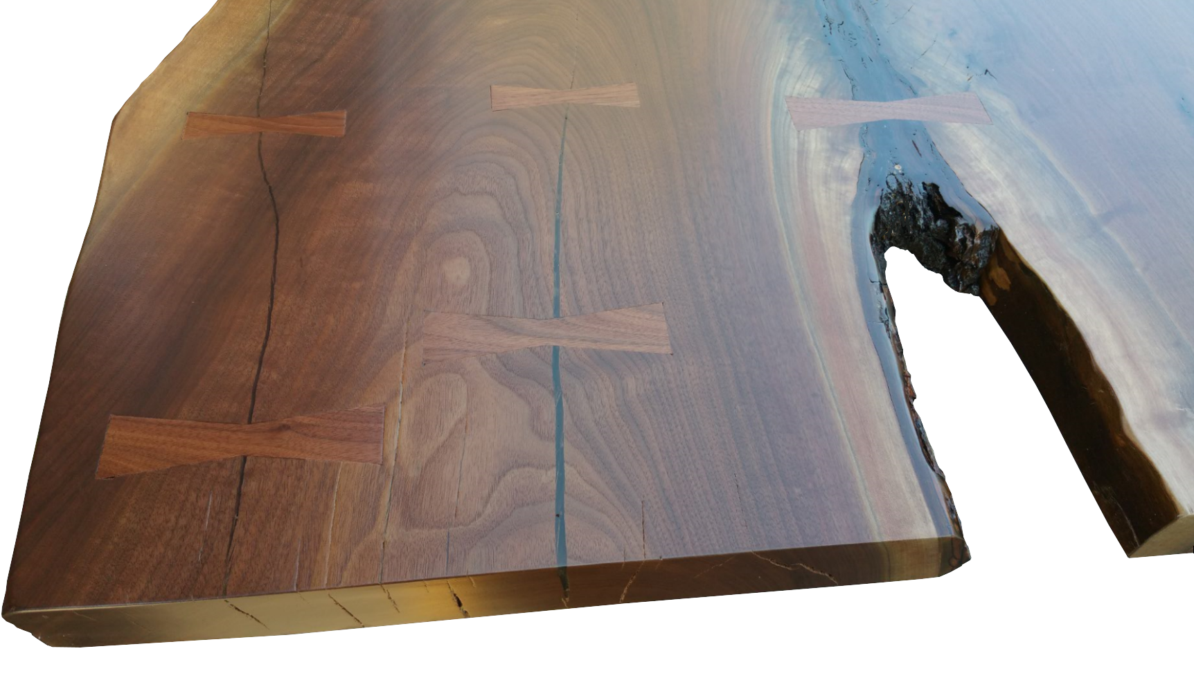 free form table live edge slab