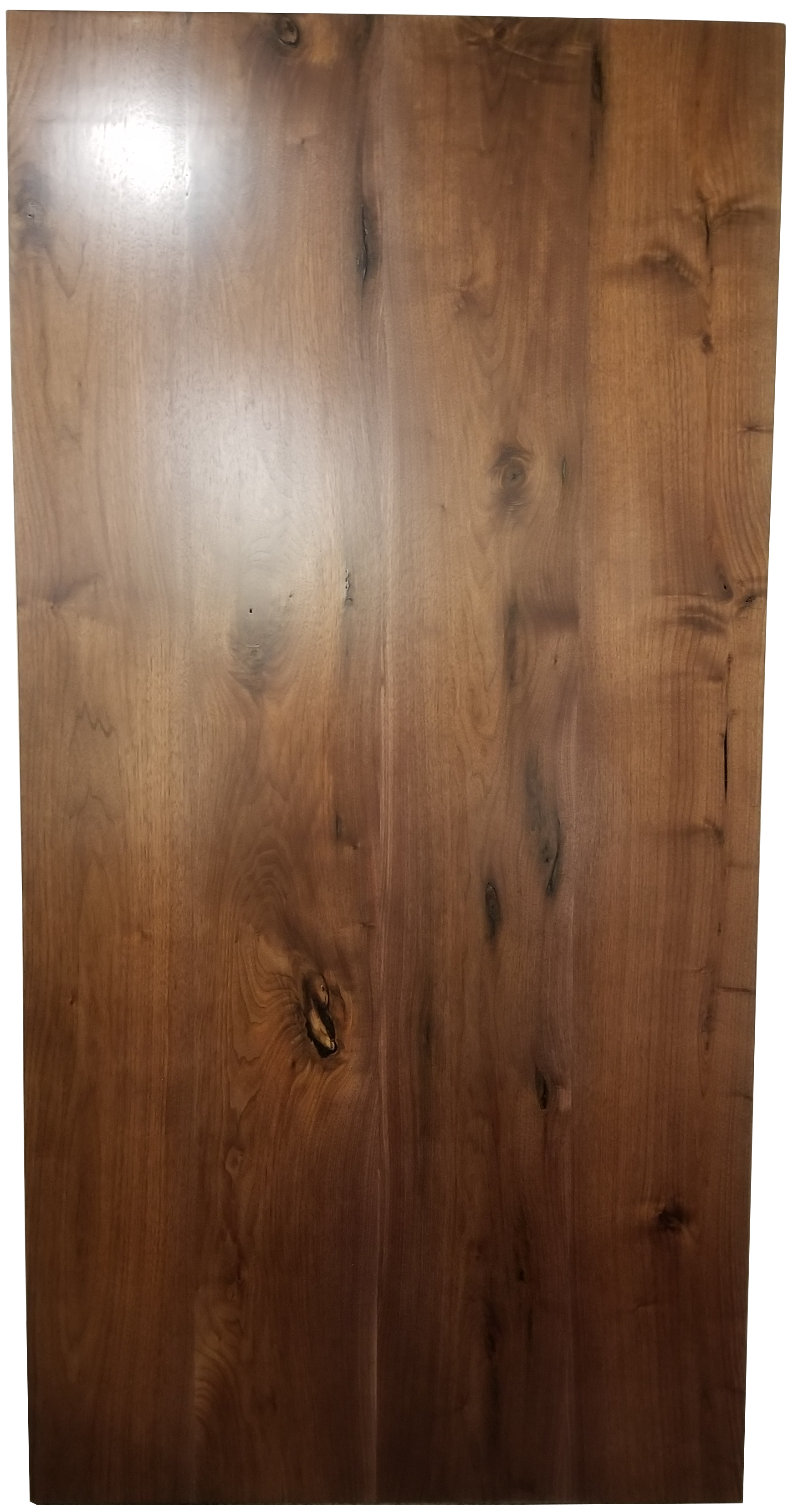 Pierre Seamed slab walnut dining table