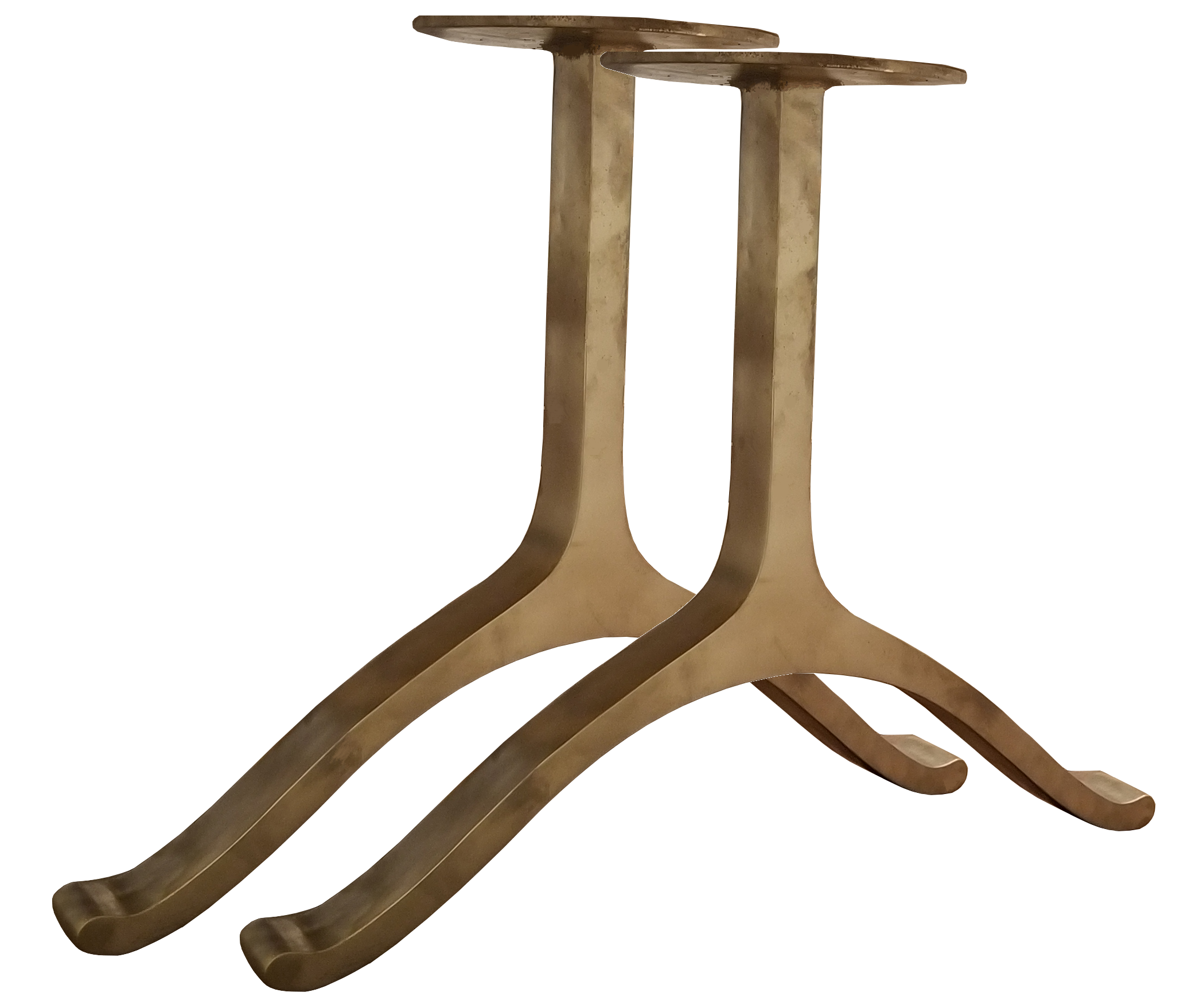 Cast Bronze Shaker/Wishbone legs Modern Interpretation of a classic American Design