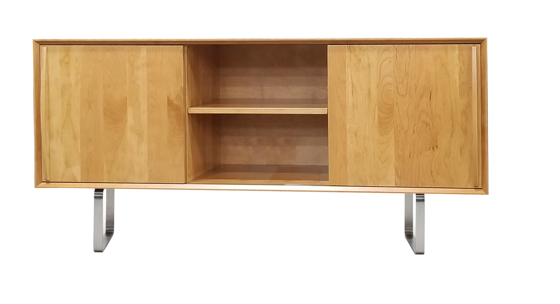 Credenza maple stainless legs.png