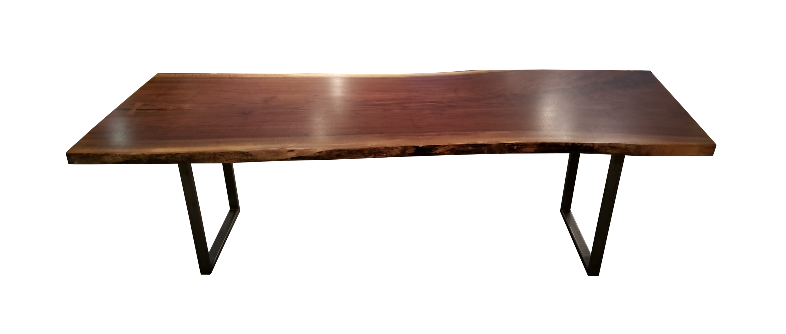 Live edge walnut dining table