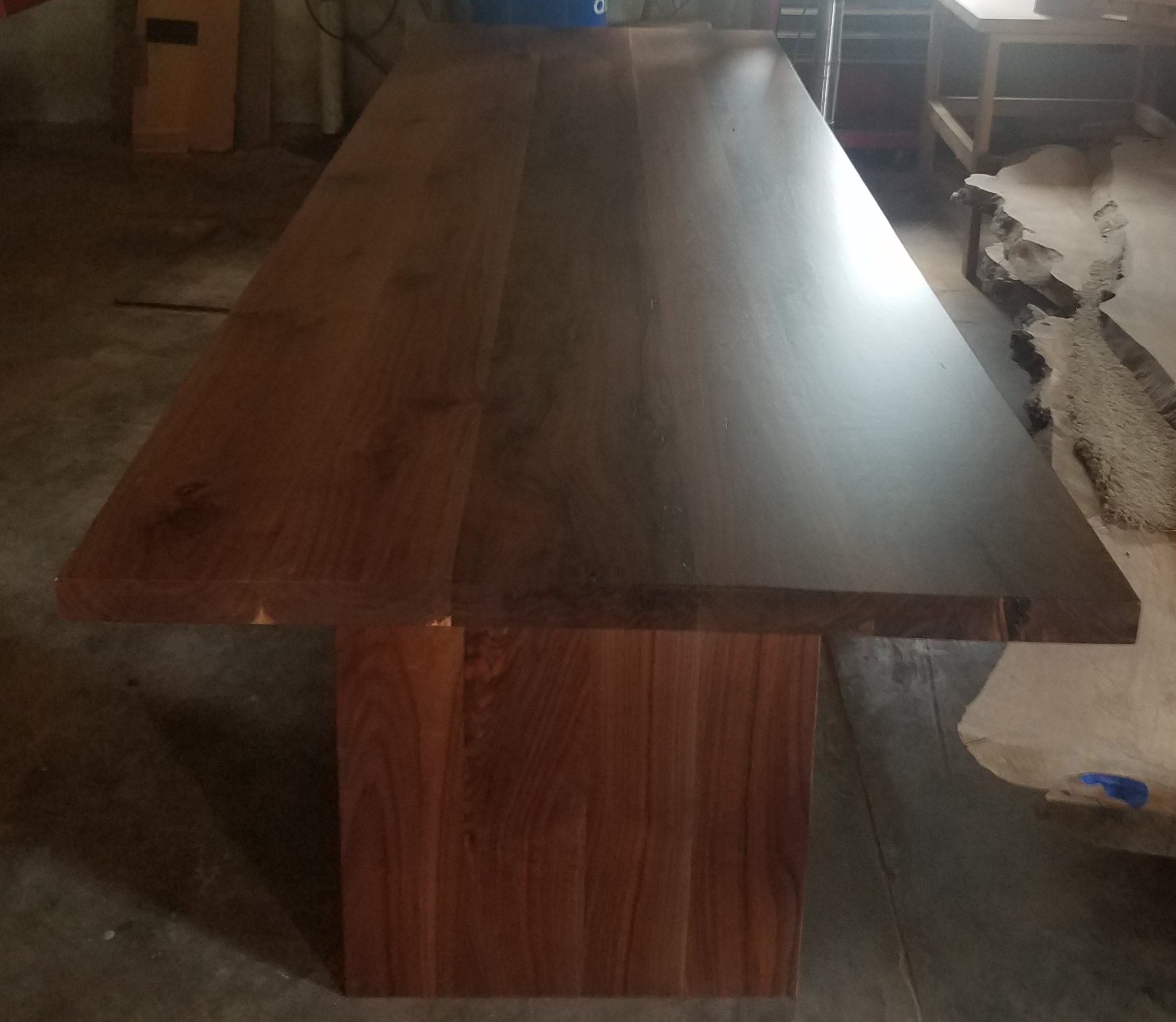 Pierre Slab table Solid American Walnut