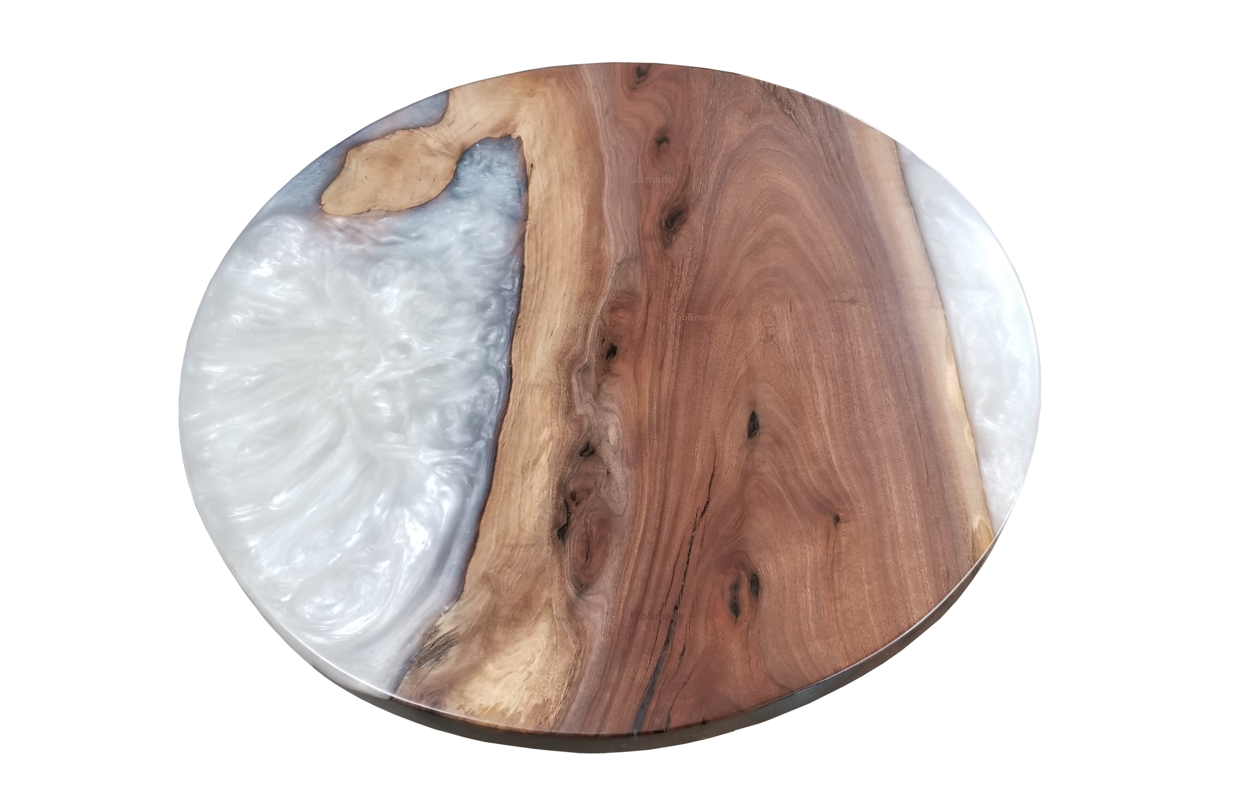 American Walnut Cast Resin Table