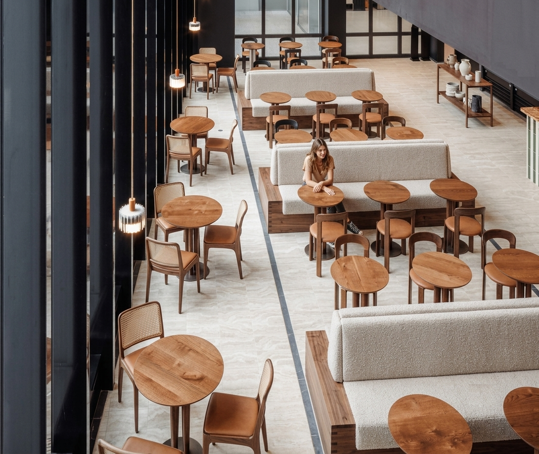 Custom made cafe tables