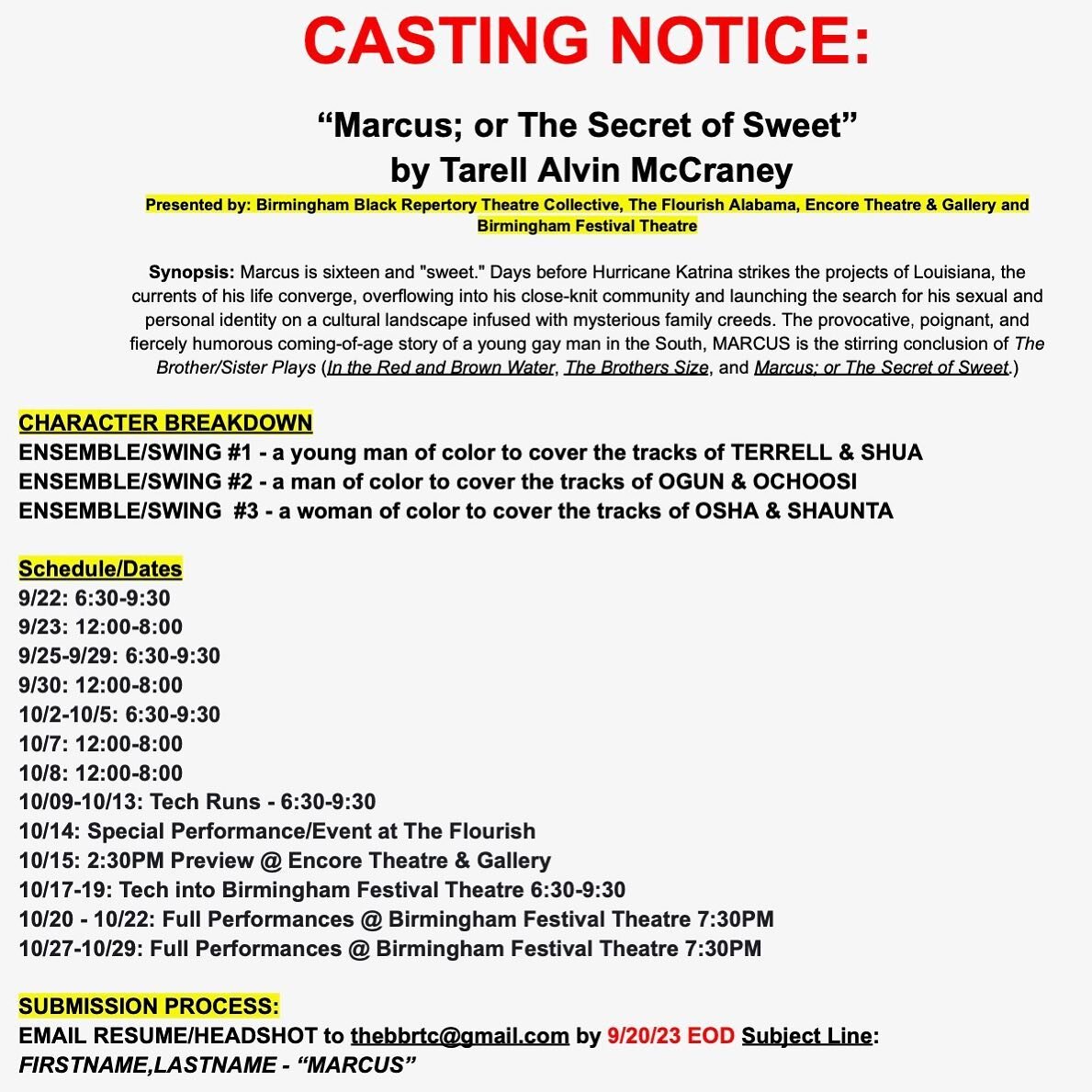 Casting notice!!
