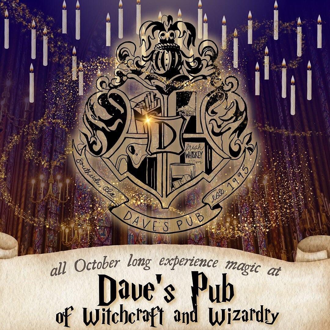 If you&rsquo;re a fan of a certain wizarding world, check out our neighbors, Dave's Pub! We have seen the magical experience they have created and it&rsquo;s magnificent! Be sure to have a delicious themed cocktail before or after seeing THEATRE DOWN