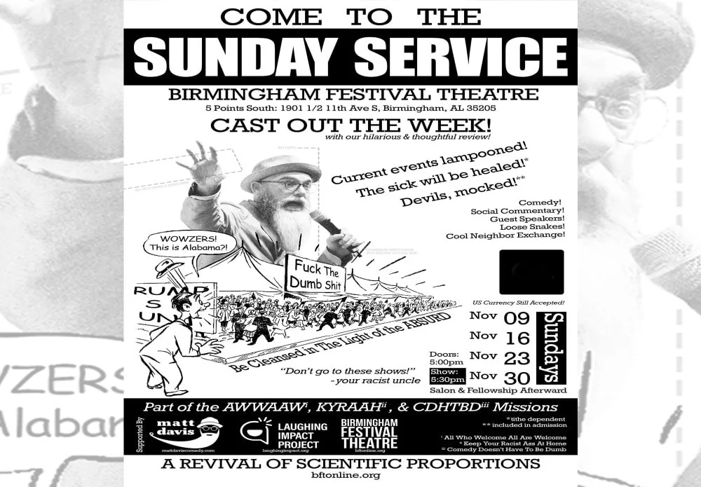 Just two days left before opening. Congratulations to the cast and crew of SUNDAY SERVICE - Comedy Revival . Break a leg! ⁣
 https://www.onthestage.tickets/show/birmingham-festival-theatre/6903c8f6689de6100ac8757a/tickets?ots-cmpgn-refer=SOCIAL2D&amp