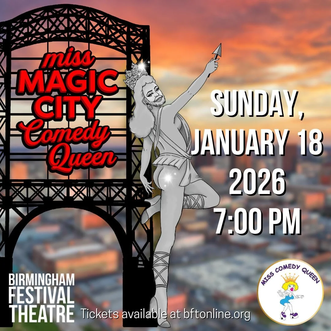 Just two days left before opening. Congratulations to the cast and crew of Miss Magic City Comedy Queen 2026. Break a leg! ⁣
 https://www.onthestage.tickets/show/birmingham-festival-theatre/68643fa5d537b01d4e5fd6b8/tickets?ots-cmpgn-refer=SOCIAL2D&am