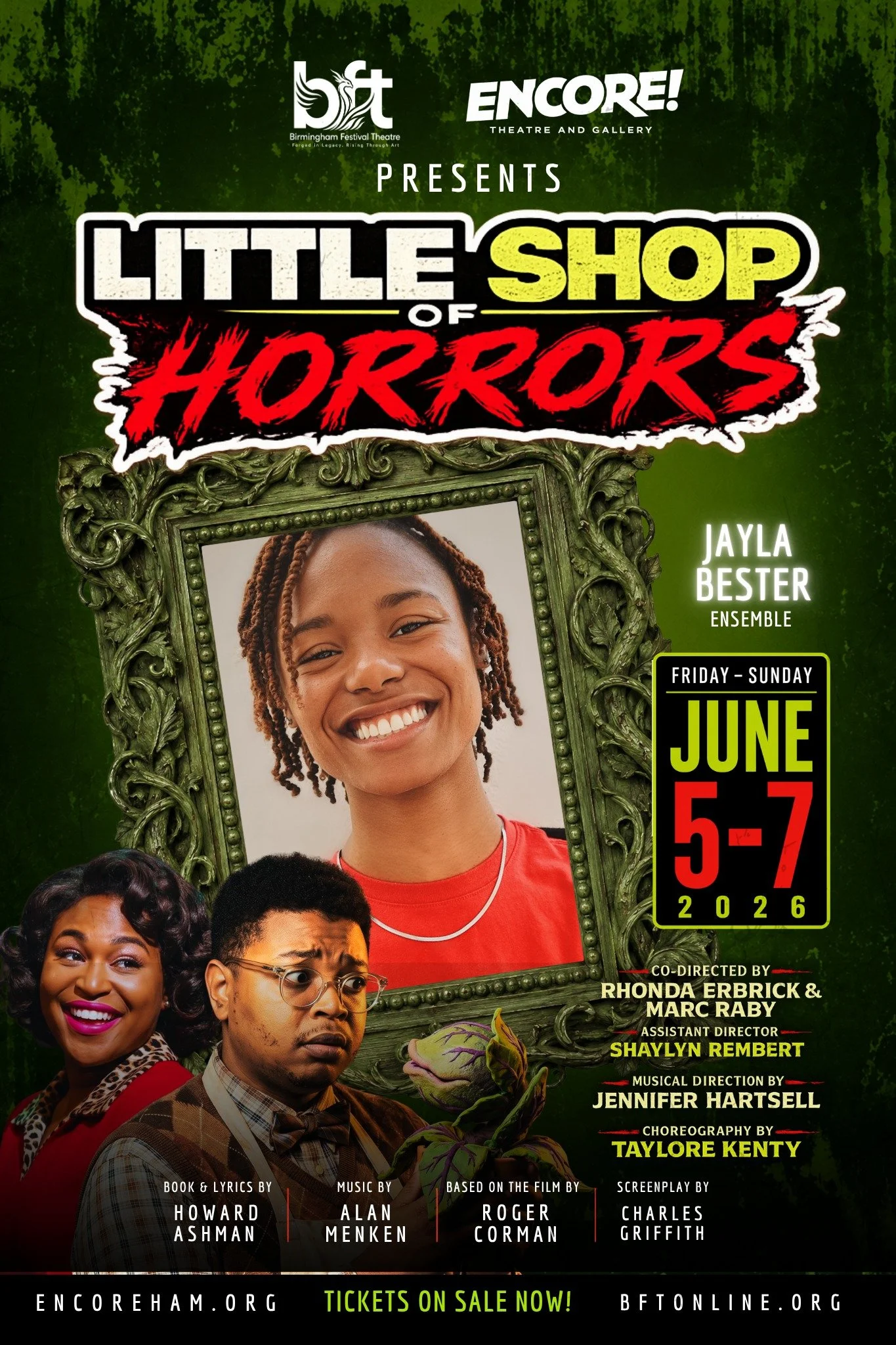 Jayla Bester is a recent graduate from the University of Montevallo. She is so proud to be appearing in this timeless musical. Some  productions you may recognize her from include Caching the Moon (Marcenia), Chris (Potus), Pippin (Theo), Cabaret ( H