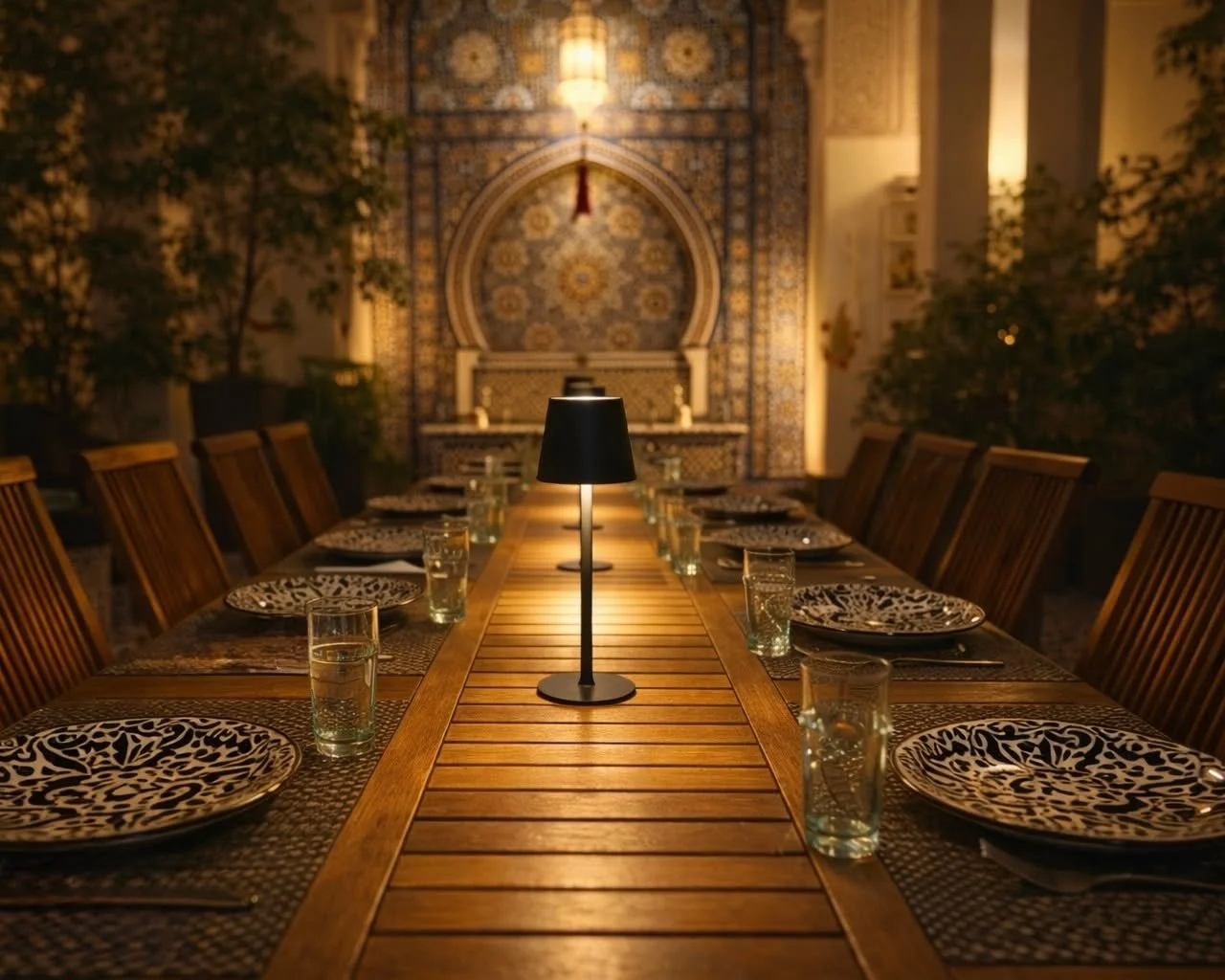 Warm light.Quiet conversations .
Dinner in the heart of Fez
