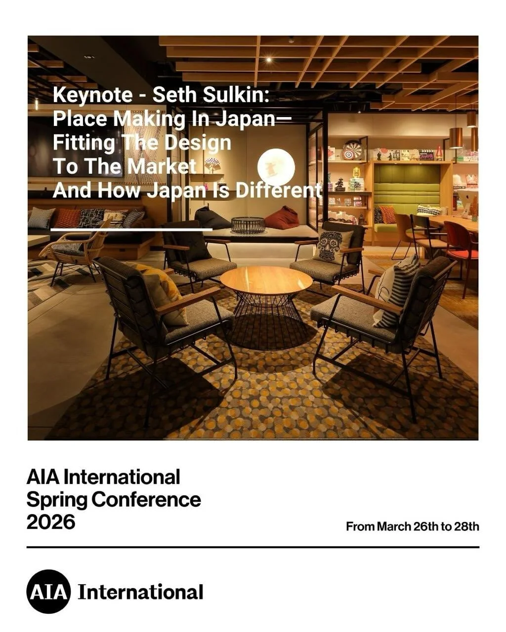 Seth Sulkin | AIAISC&rsquo;26

Welcome Seth R. Sulkin as a keynote speaker at AIA International Spring Conference 2026.

With more than three decades of real estate development experience in Japan, Sulkin will share insights into the dynamics of intr