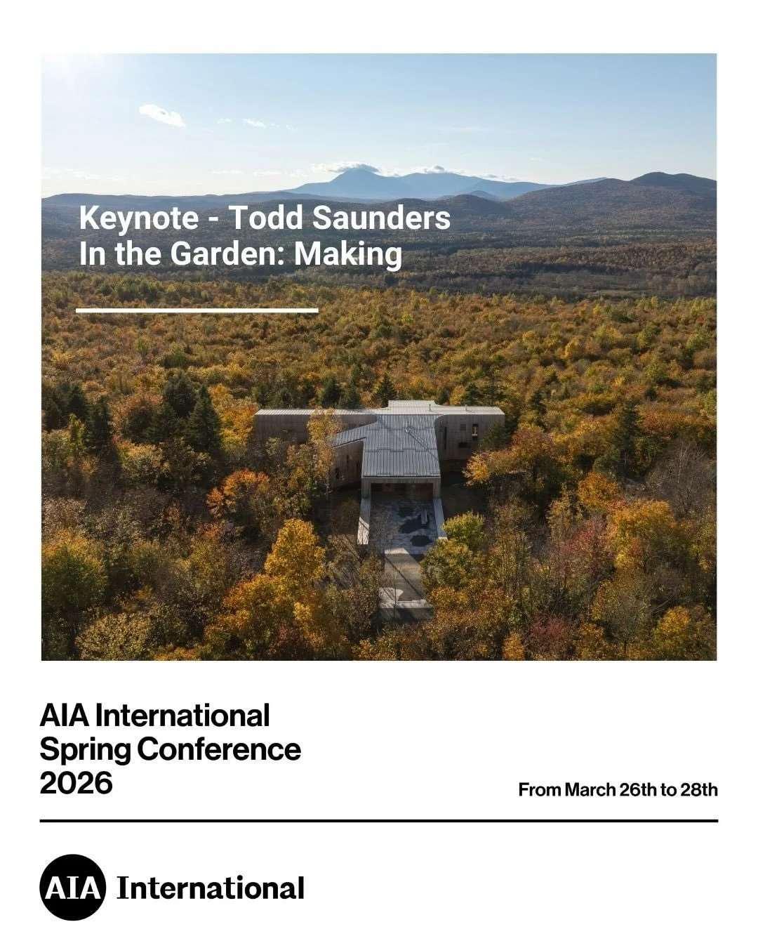 Todd Saunders | AIAISC&rsquo;26

We&rsquo;re honored to welcome Todd Saunders @saundersarchitecture , whose work bridges contemporary design with the raw beauty and cultural depth of northern landscapes.

Through personal stories and reflections, Tod