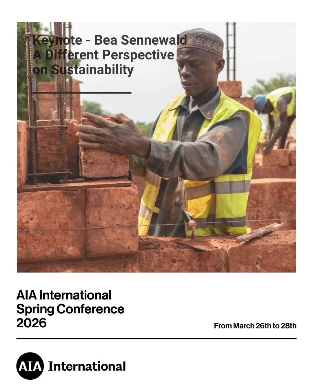 Bea Sennewald | AIAISC&rsquo;26

At #AIAISC26, Bea Sennewald will challenge us to rethink what sustainability truly means&mdash;especially in contexts where resources are scarce but the potential for impact is immense. Moving beyond carbon metrics, t