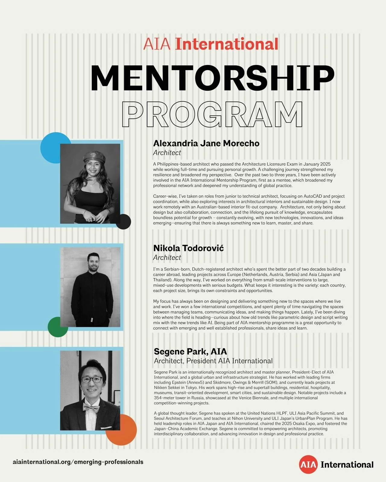 Join the AIA International Global Mentorship Program&rsquo;s first group session! 

Discovery by Exchange: Mentorship and the Making of Practice

Design discovery extends beyond drawings and models&mdash;it lives in conversation, guidance, and shared