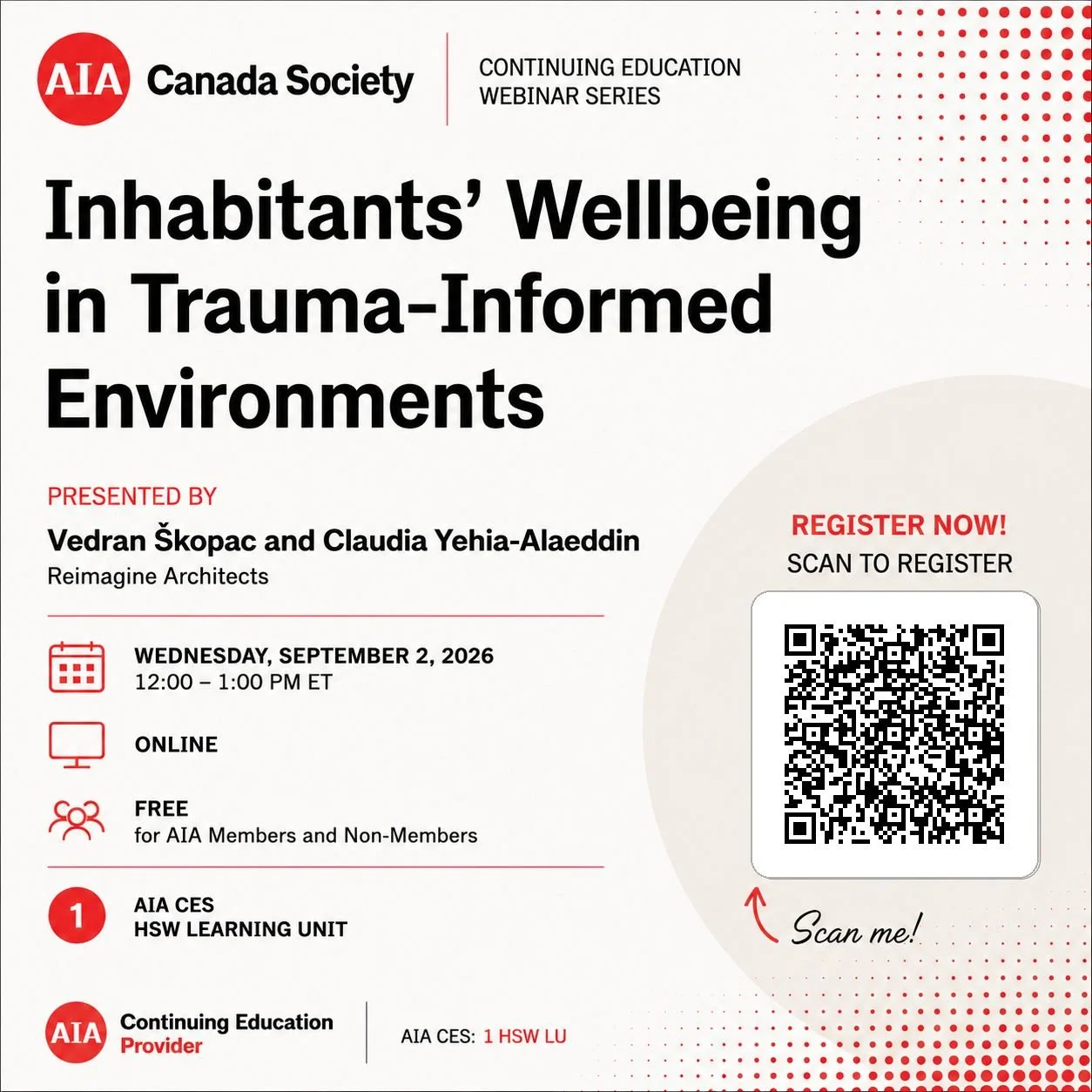 AIA Canada Society — Inhabitants’ Wellbeing in Trauma-Informed Environments