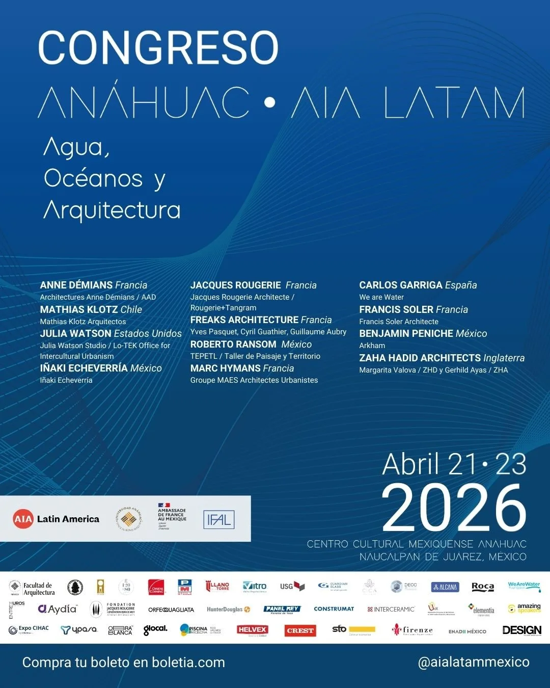 AIA Latin America Conference Mexico: Water, Oceans and Architecture