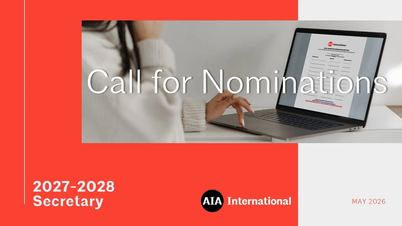 Secretary 2027-2028 – Call for Nominations