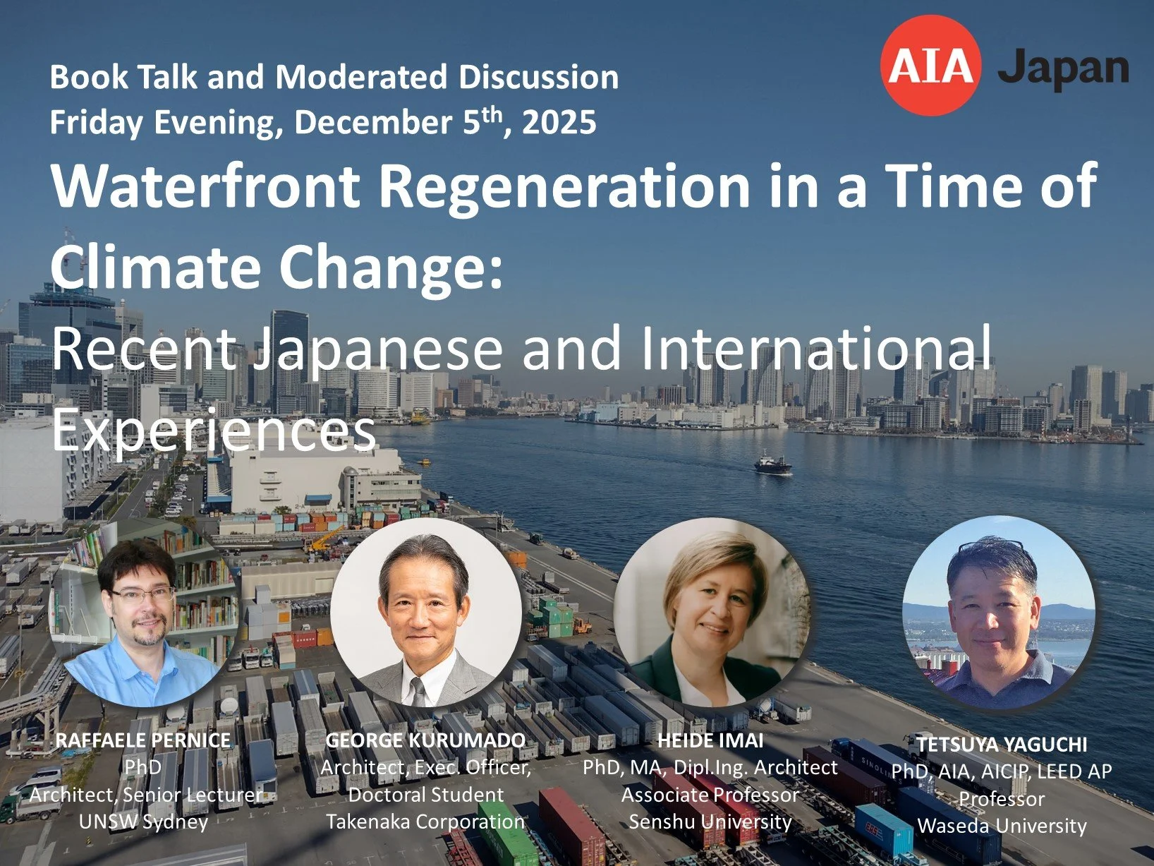AIA Japan Book Talk — Waterfront Regeneration in a Time of Climate Change