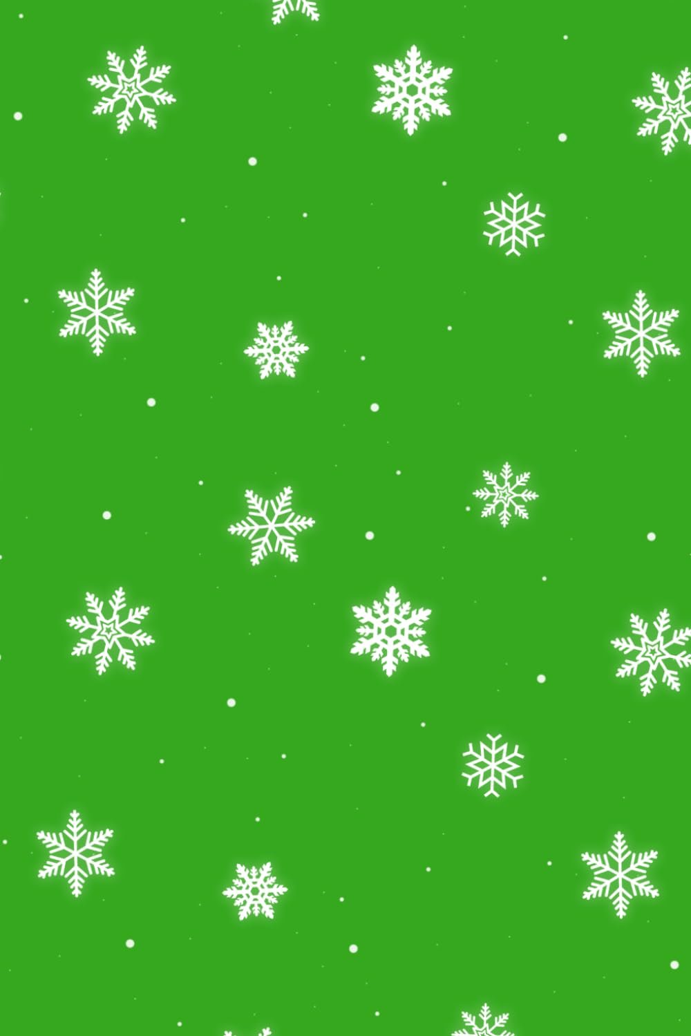 Snowflake Notebook Green