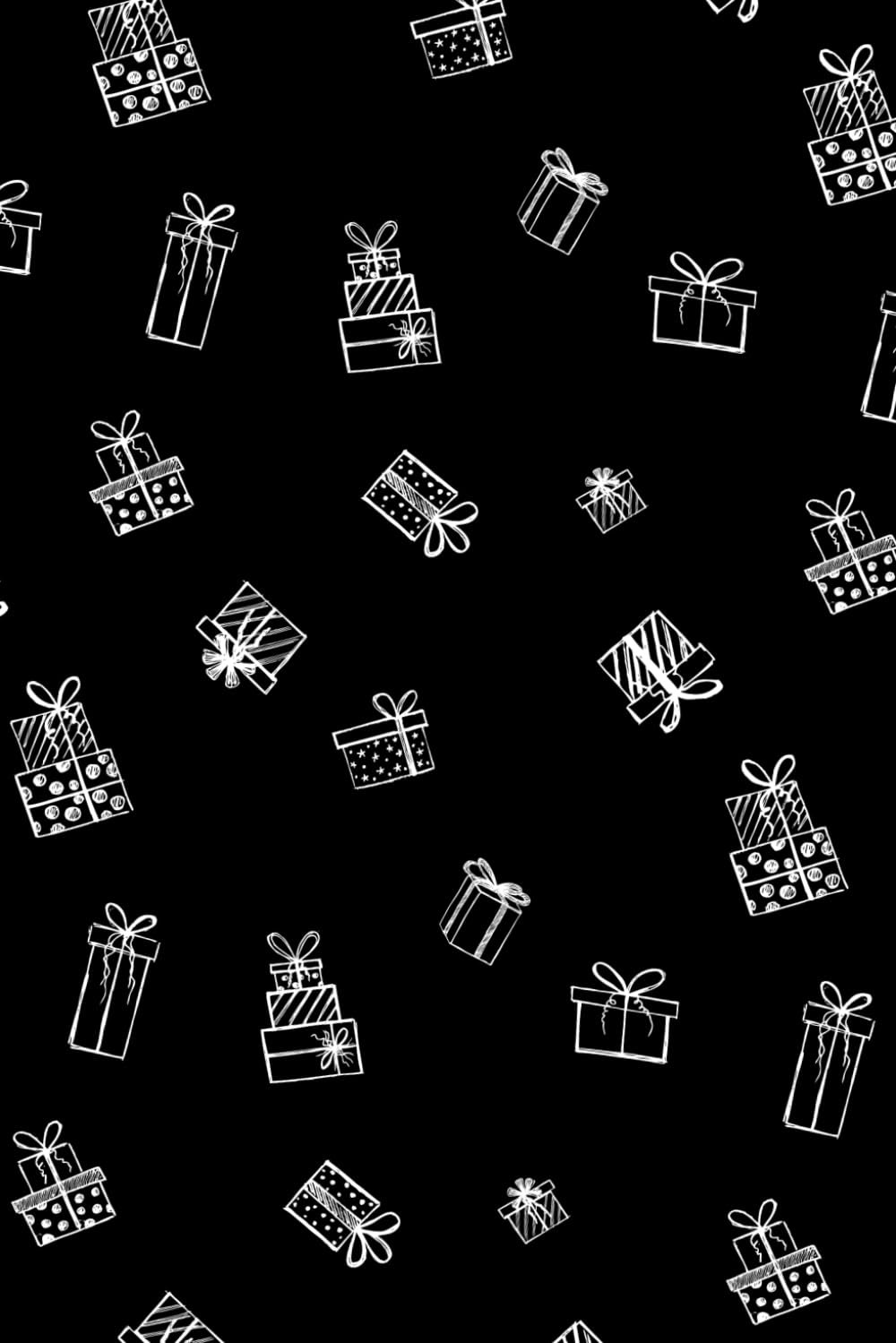 Holiday Presents Black Notebook