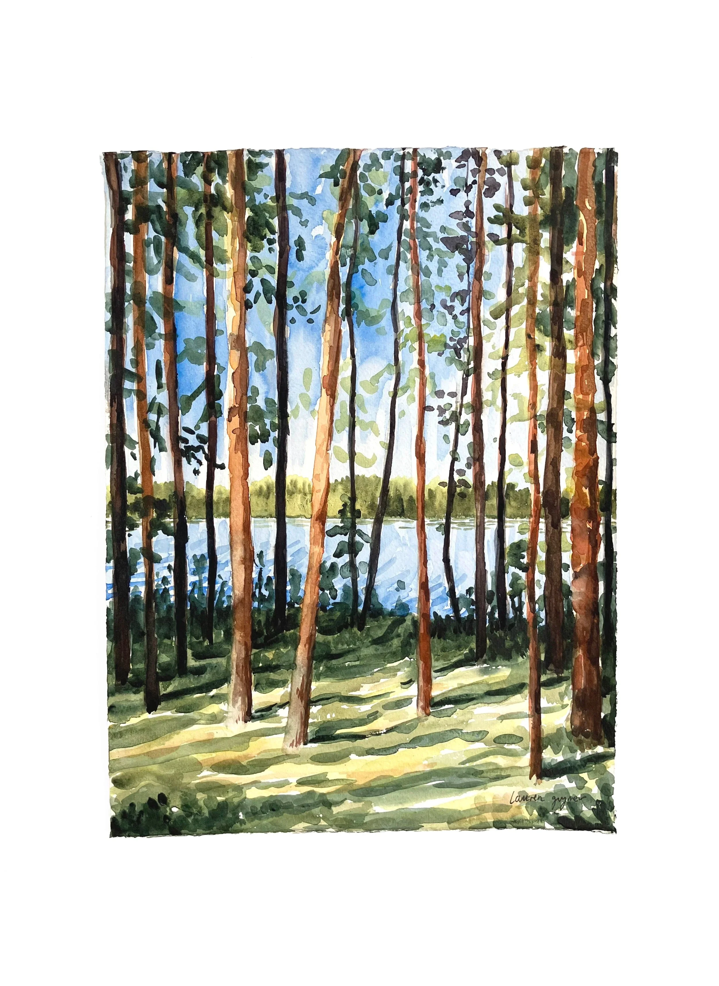 Catch the Sun (2025) Watercolour on cotton paper, 38.5 × 29cm.