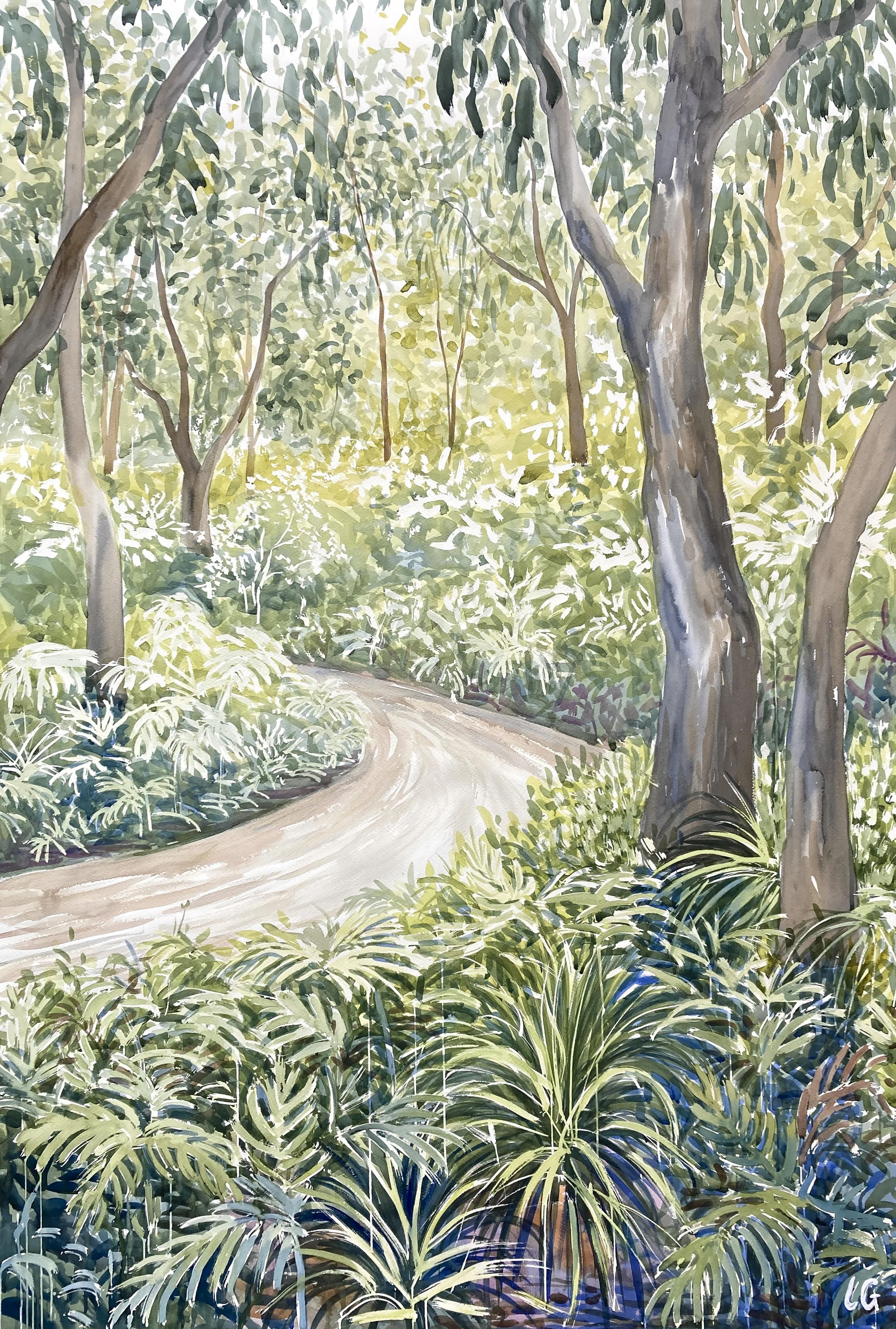 Come For a Walk With Me (2023) Watercolour on cotton paper, 150 x 100cm.