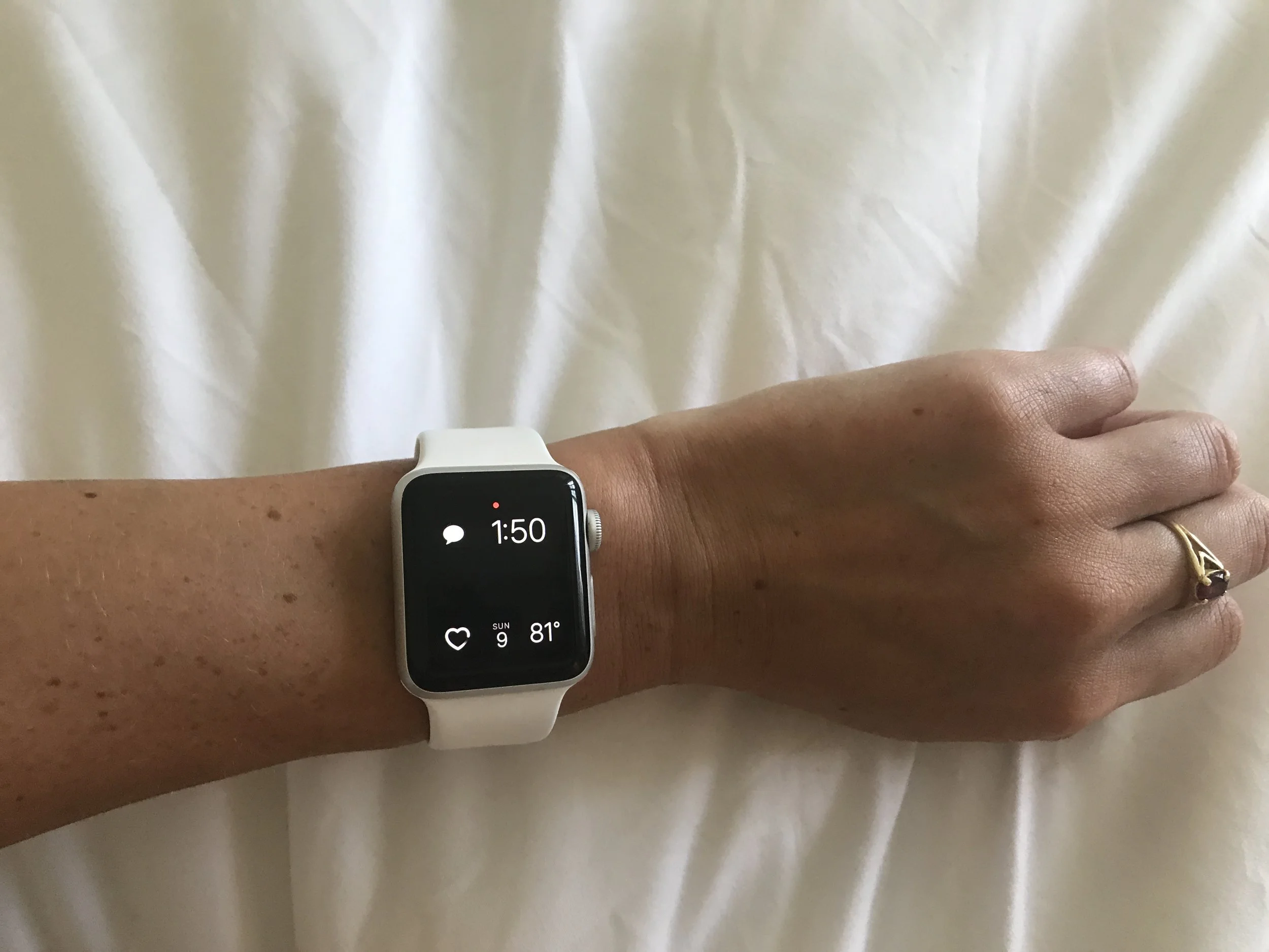 apple watch silver white