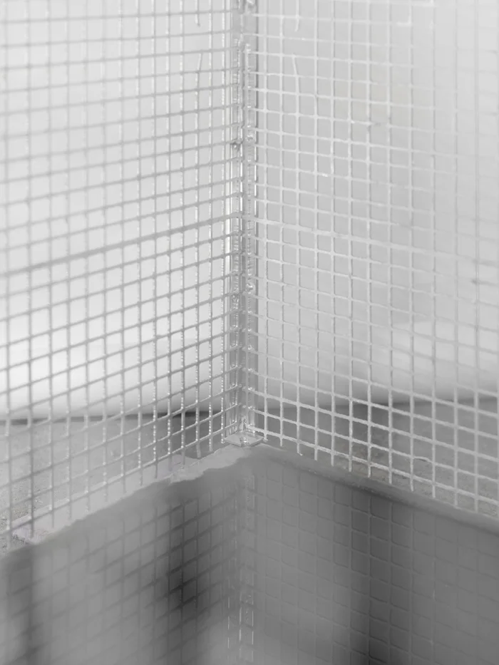 Dean Levin - Carless Insecure, 2015 - Aluminum, concrete, pigment, and water - 40 x 40 x 73 IN