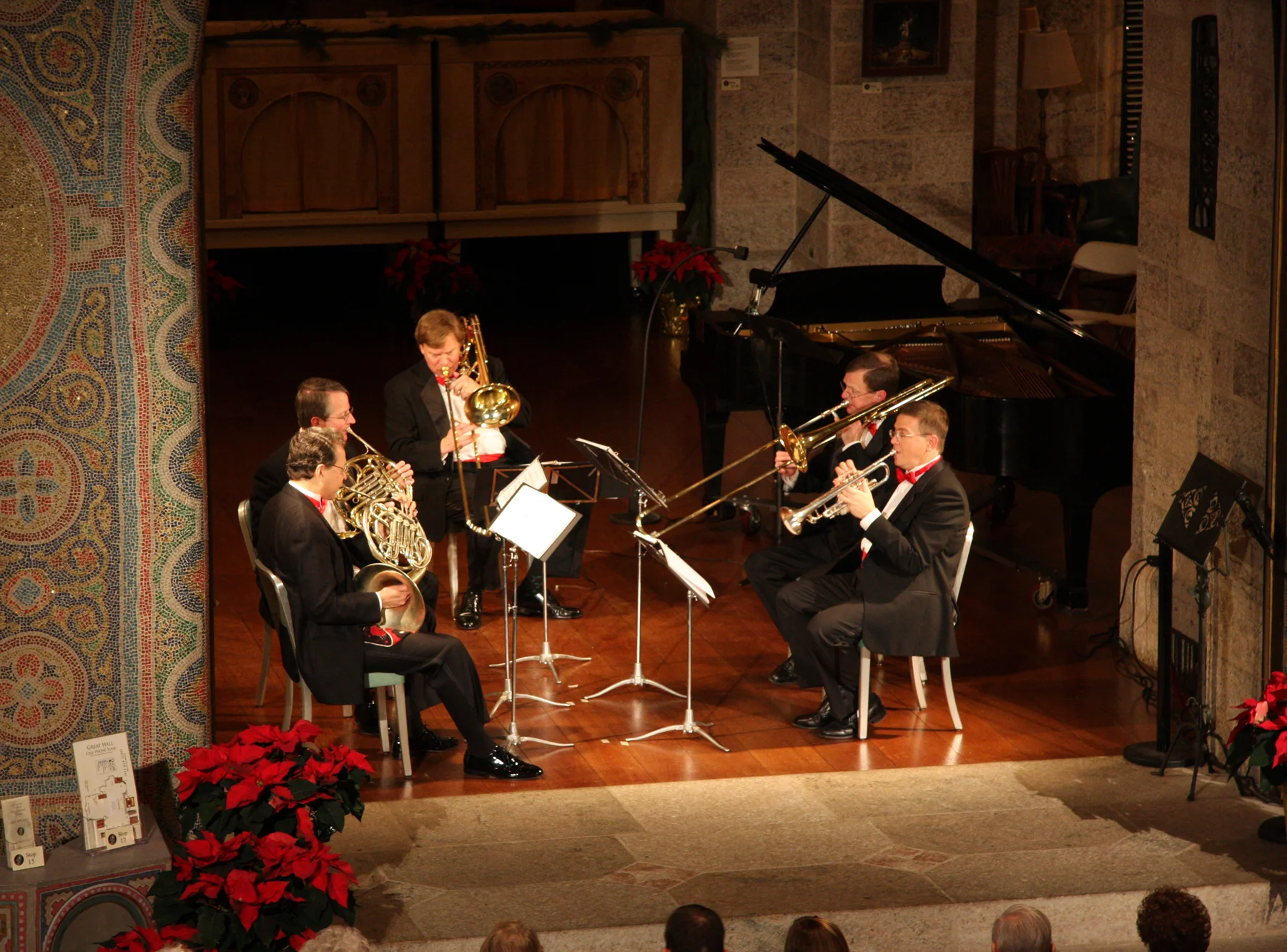 The "Glencairn Horns" performing at the Christmas Sing Concert at Glencairn Museum