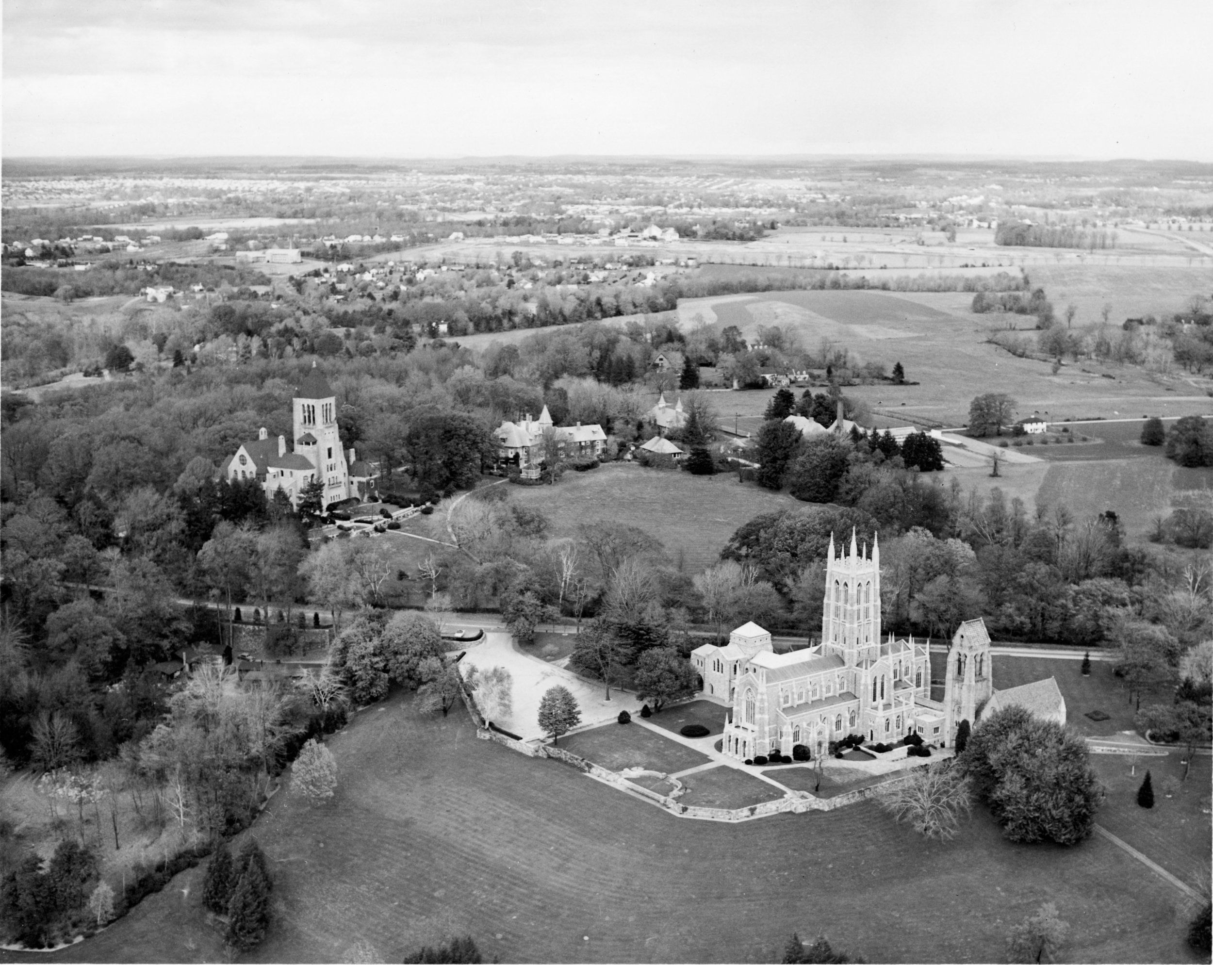  Archival image of the Bryn Athyn Historic District (date unknown) 