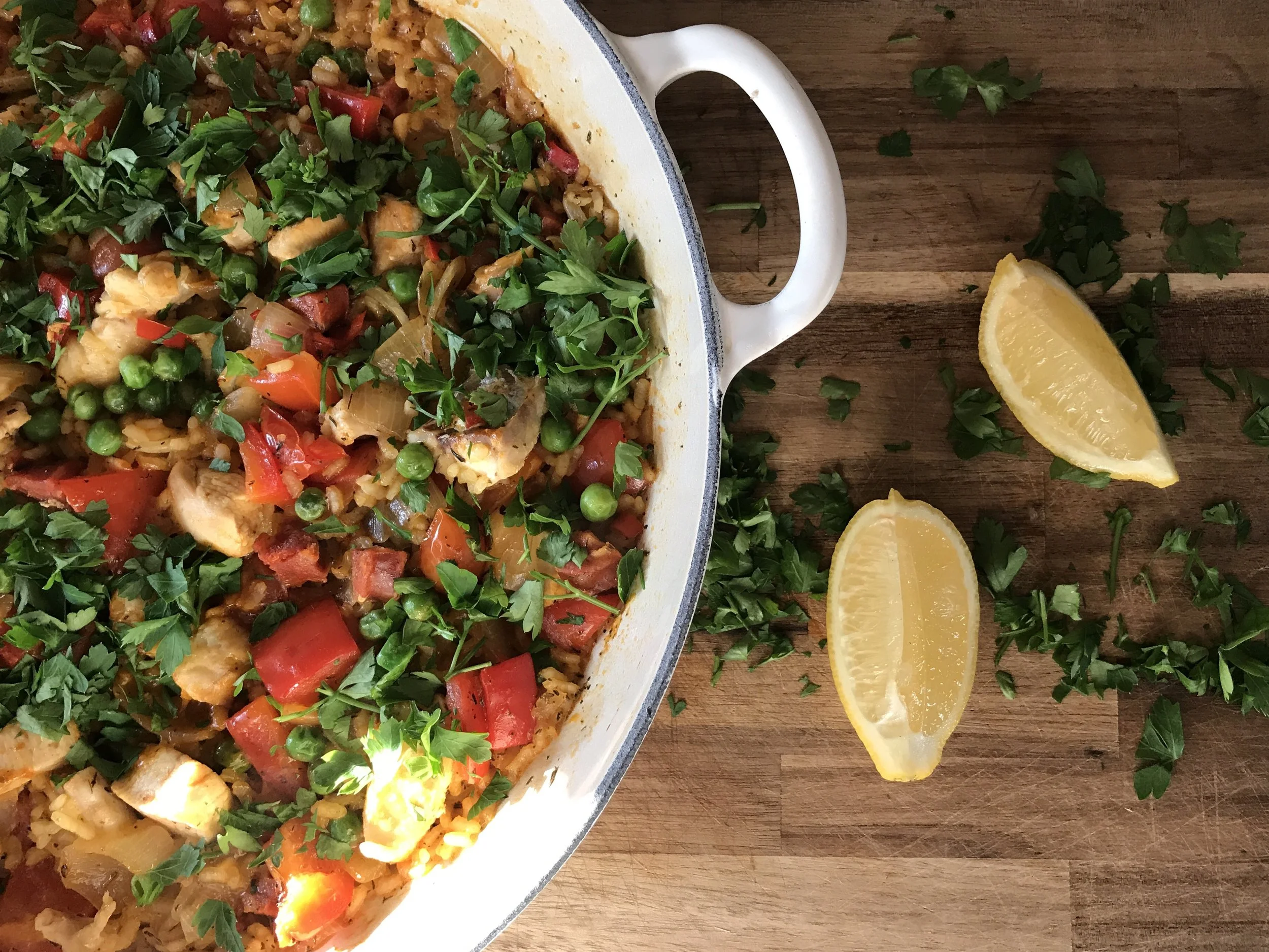 Spanish Paella was a big hit in the family this week.