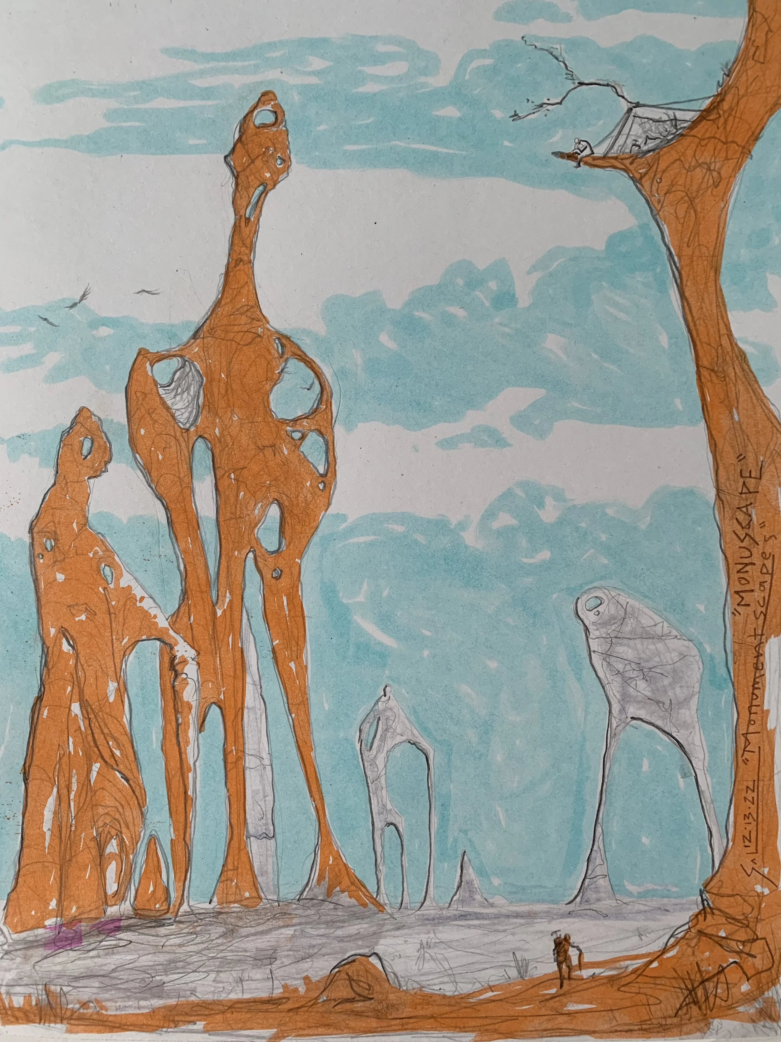 Monuscape - Concept Sketch