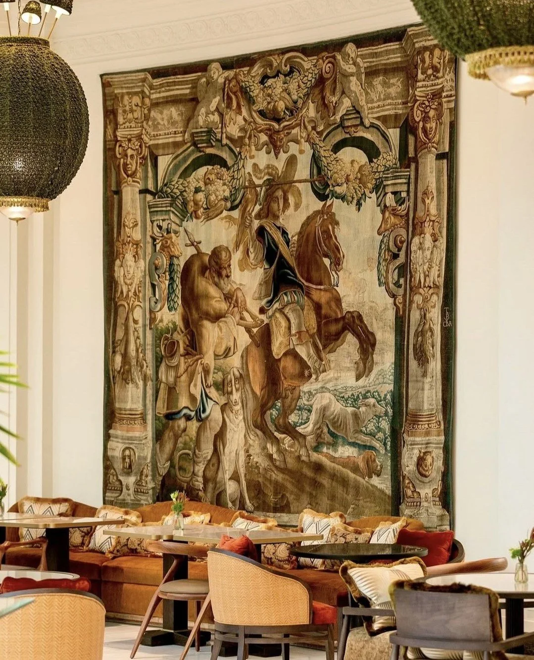 The Palace Hotel @thepalacemadrid &ndash; one word says it all: Masterpiece. This architectural beauty exudes elegance and grace through its storied history since 1912, having welcomed legendary guests such as Dal&iacute;, Picasso and Hemingway.⁠
⁠
T
