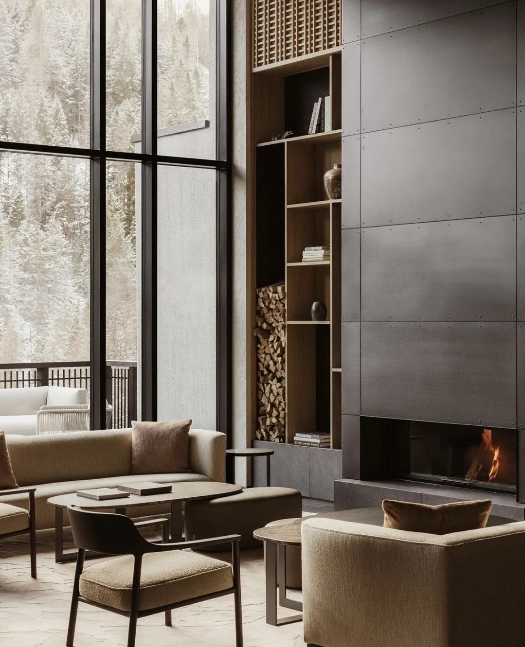 In the heart of Italy&rsquo;s Dolomites, Aman Rosa Alpina @amanrosaalpina brings elevated alpine living to San Cassiano. ⁠
⁠
The rooms and suites are warm yet refined &ndash; with natural wood, soft textiles, generous living spaces, and terraces that