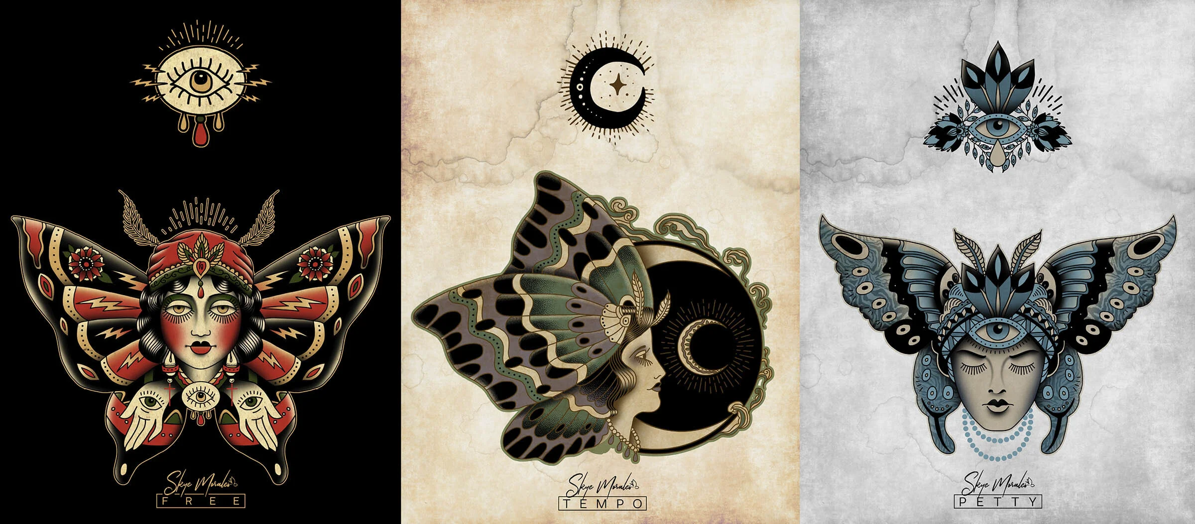 *Full creative direction for limited edition merch for R&amp;B Artist Skye Morales (video of mockups and products available).