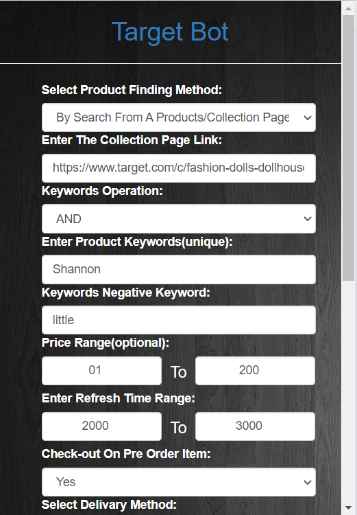 Target Bot — Most Advanced Bot