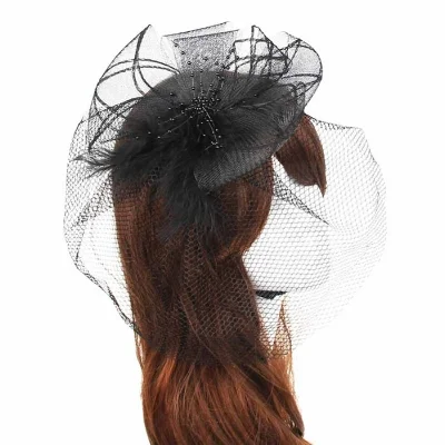 Black Birdcage Veil