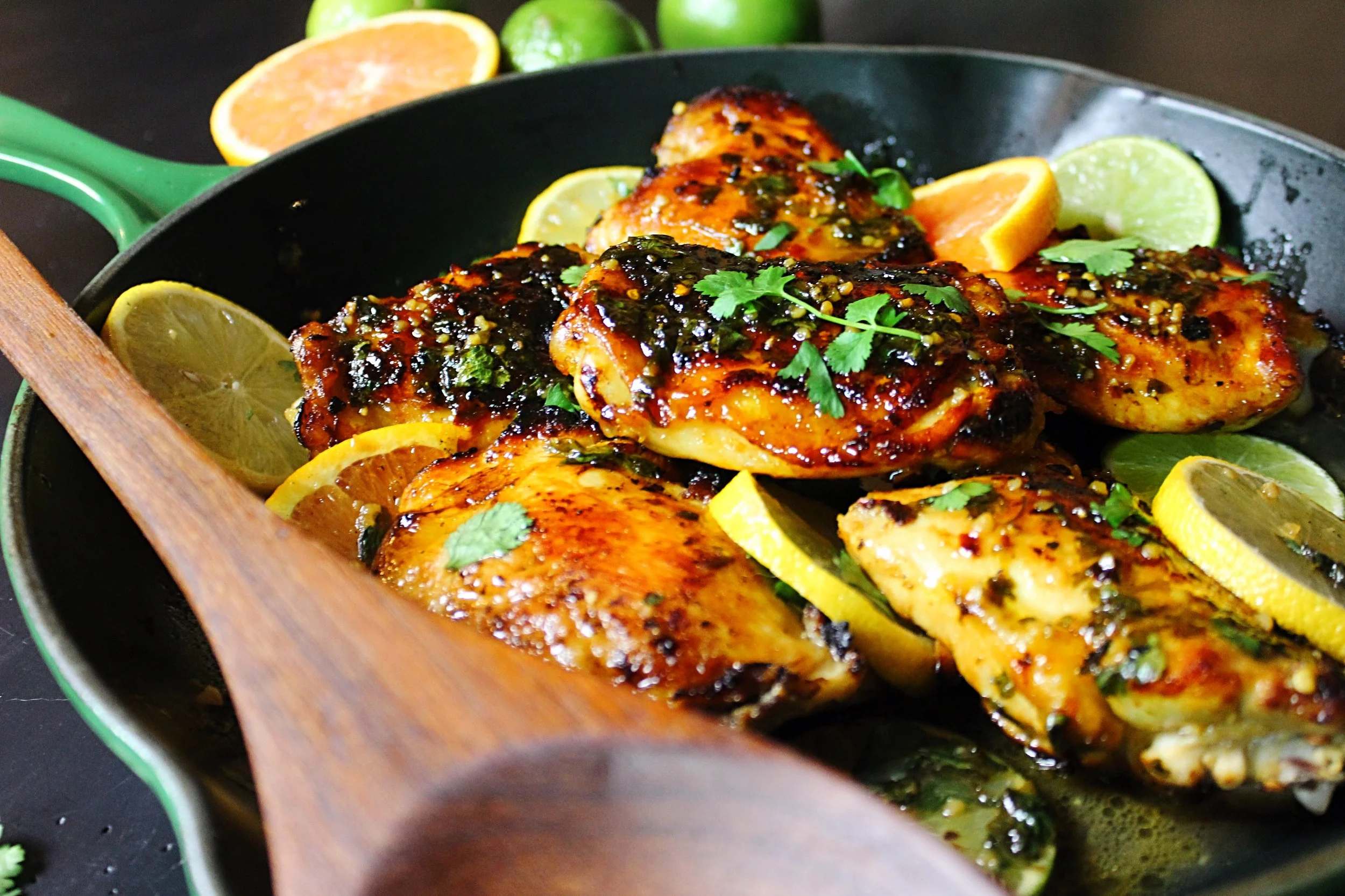 Beautiful & delicious citrus glazed chicken