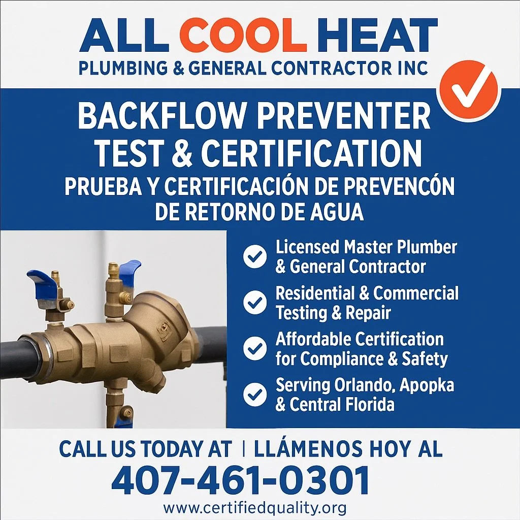 Backflow Preventer Annual Test