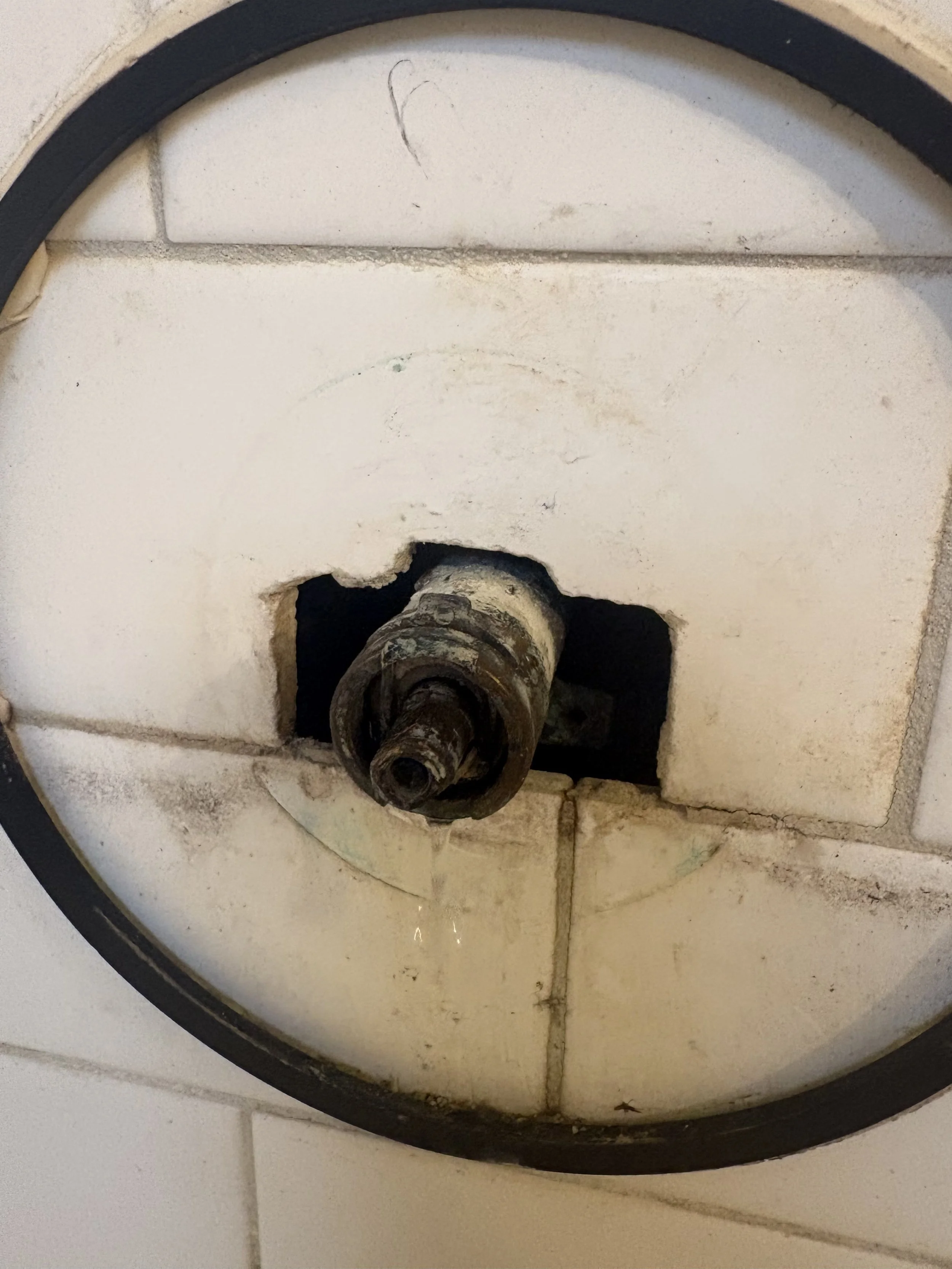 Old Shower Valve Replacement in Central Florida | Wall Access & Tile Experts
