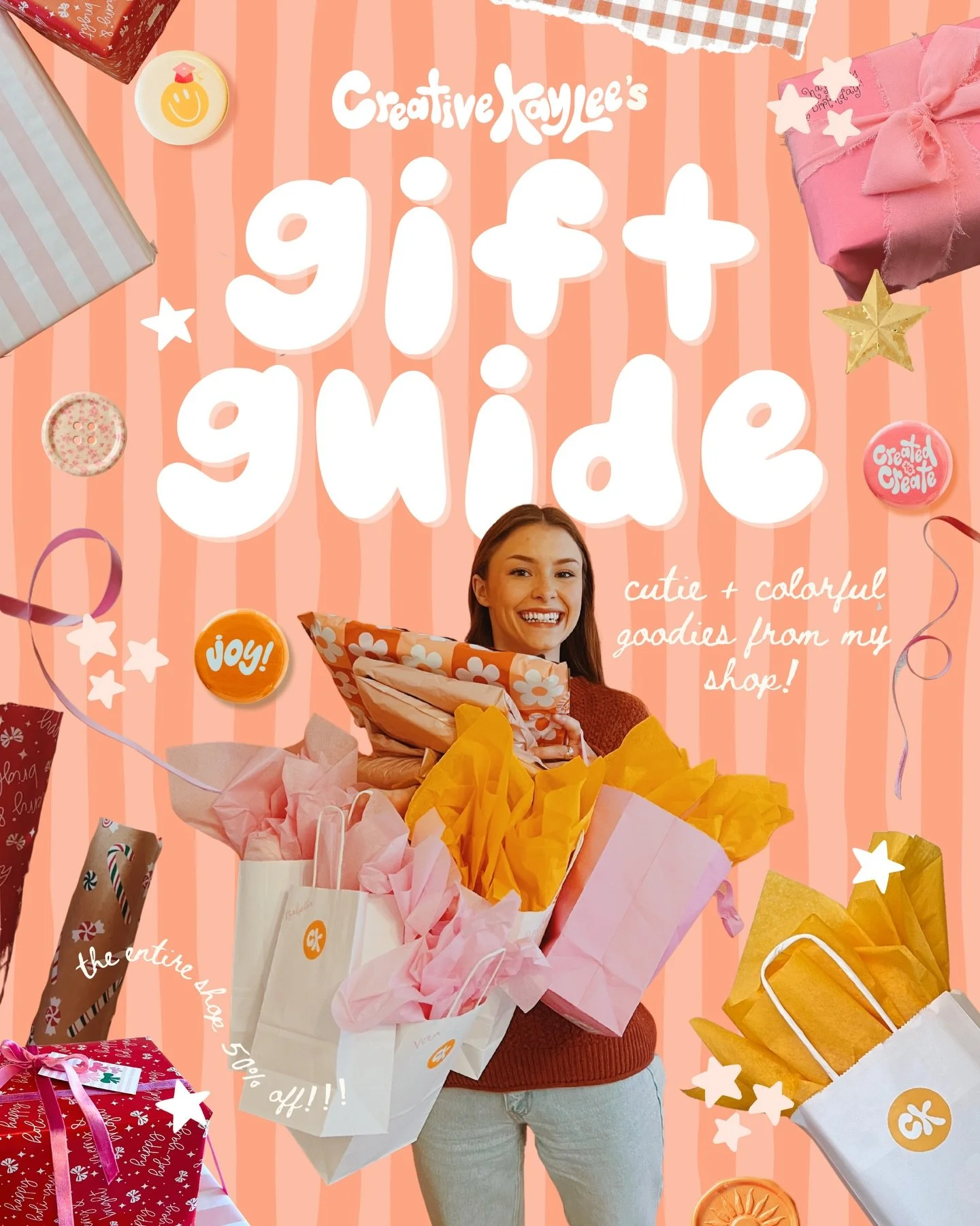 Creative Kaylee&rsquo;s Gift Guide + Black Friday Sale!!! 🛍️⭐️💖🌼✨

Cutie + colorful goodies from my shop! 🤭 OOH and they are ALL 50% OFF for Black Friday, today only!!! Go shop NOW!!!!!!